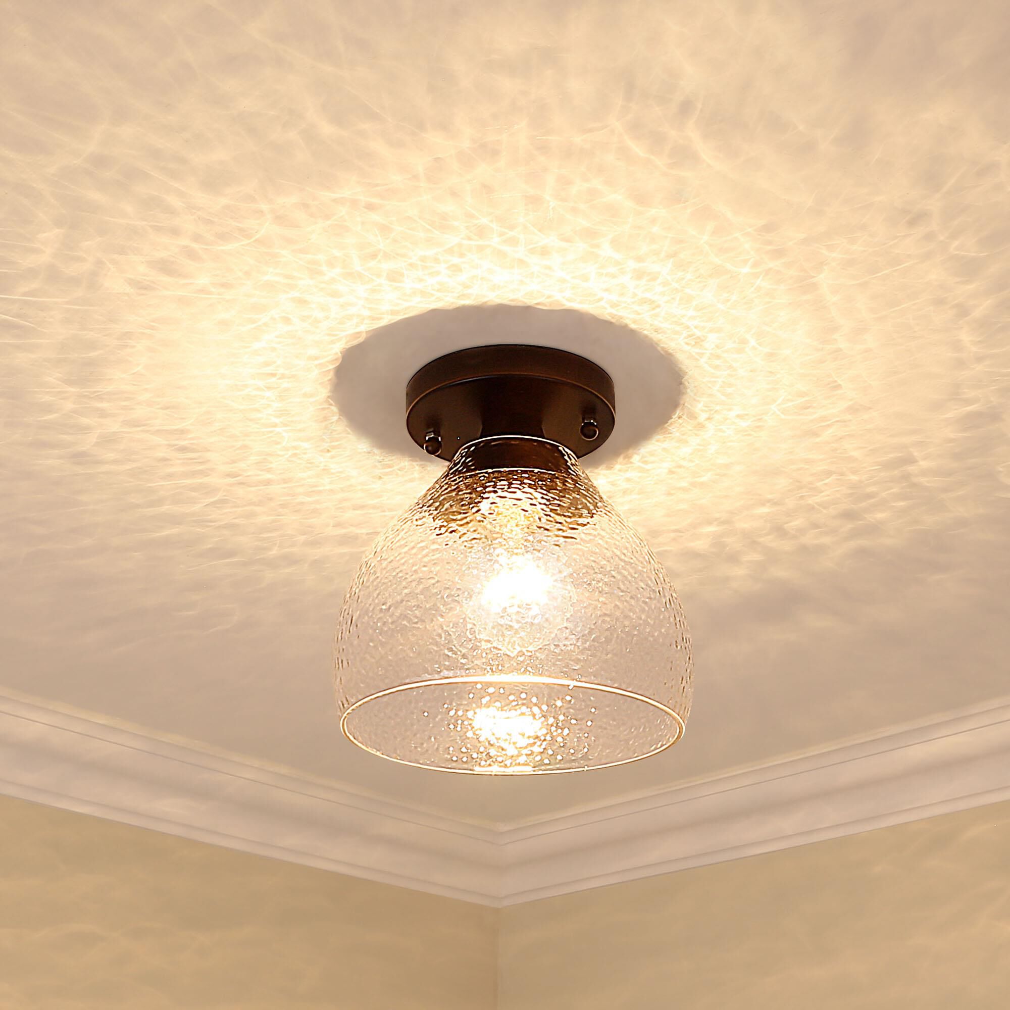 Ariella 8 Inch Semi Flush Mount by Golden Lighting