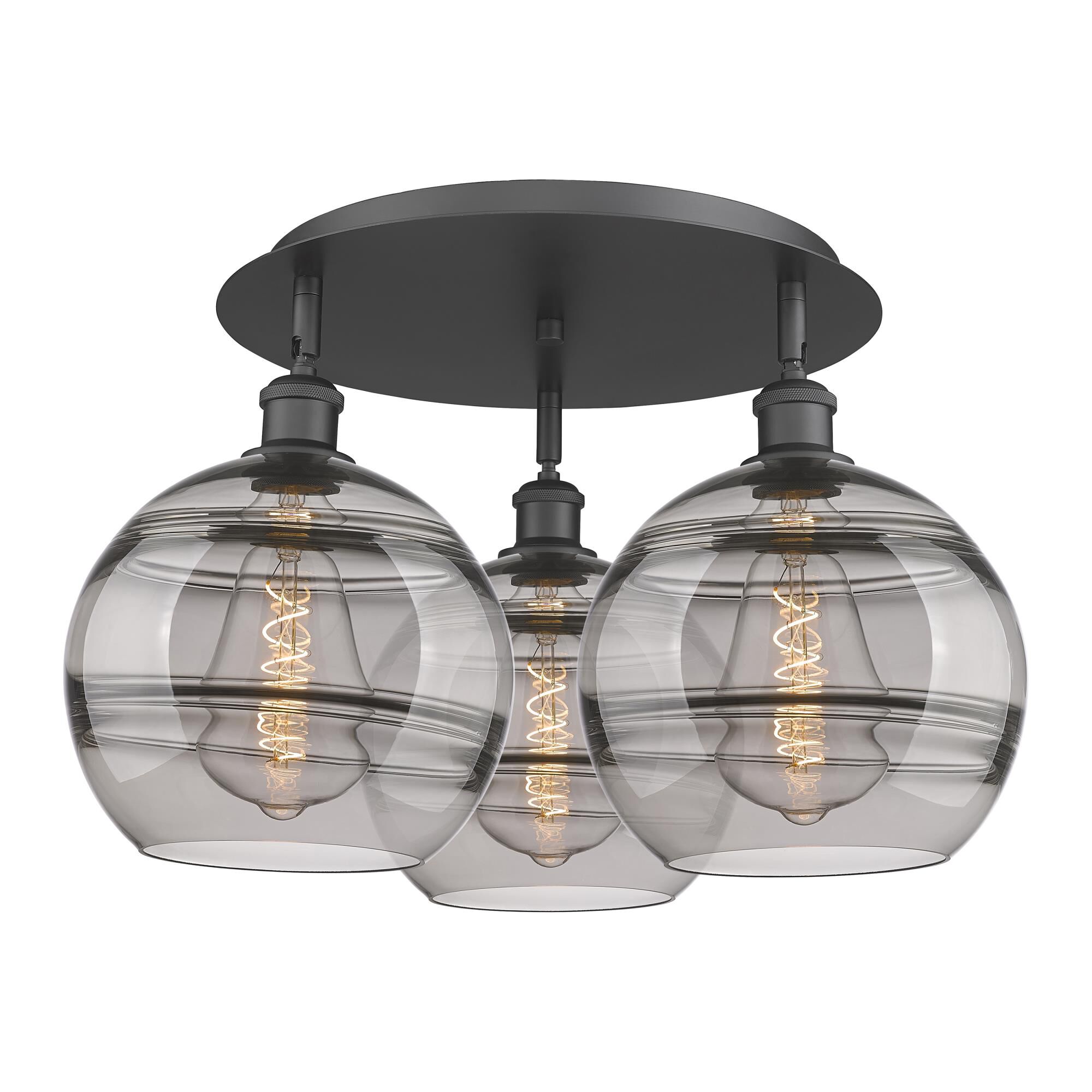 Shown in Matte Black finish and Light Smoke glass