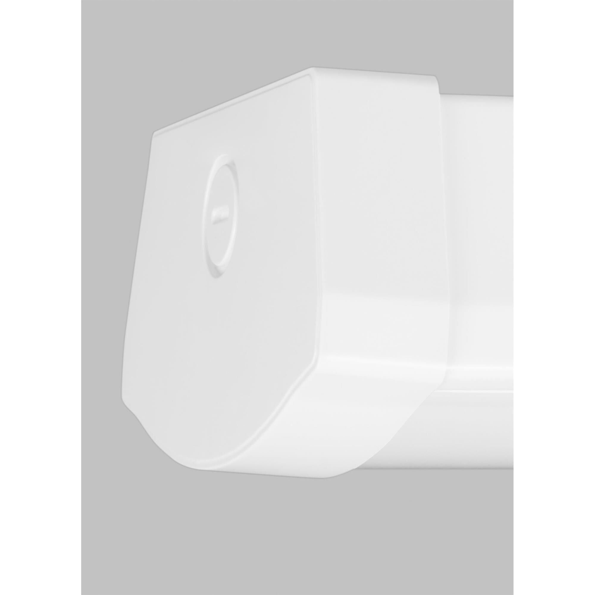 Shown in White finish and Frosted glass