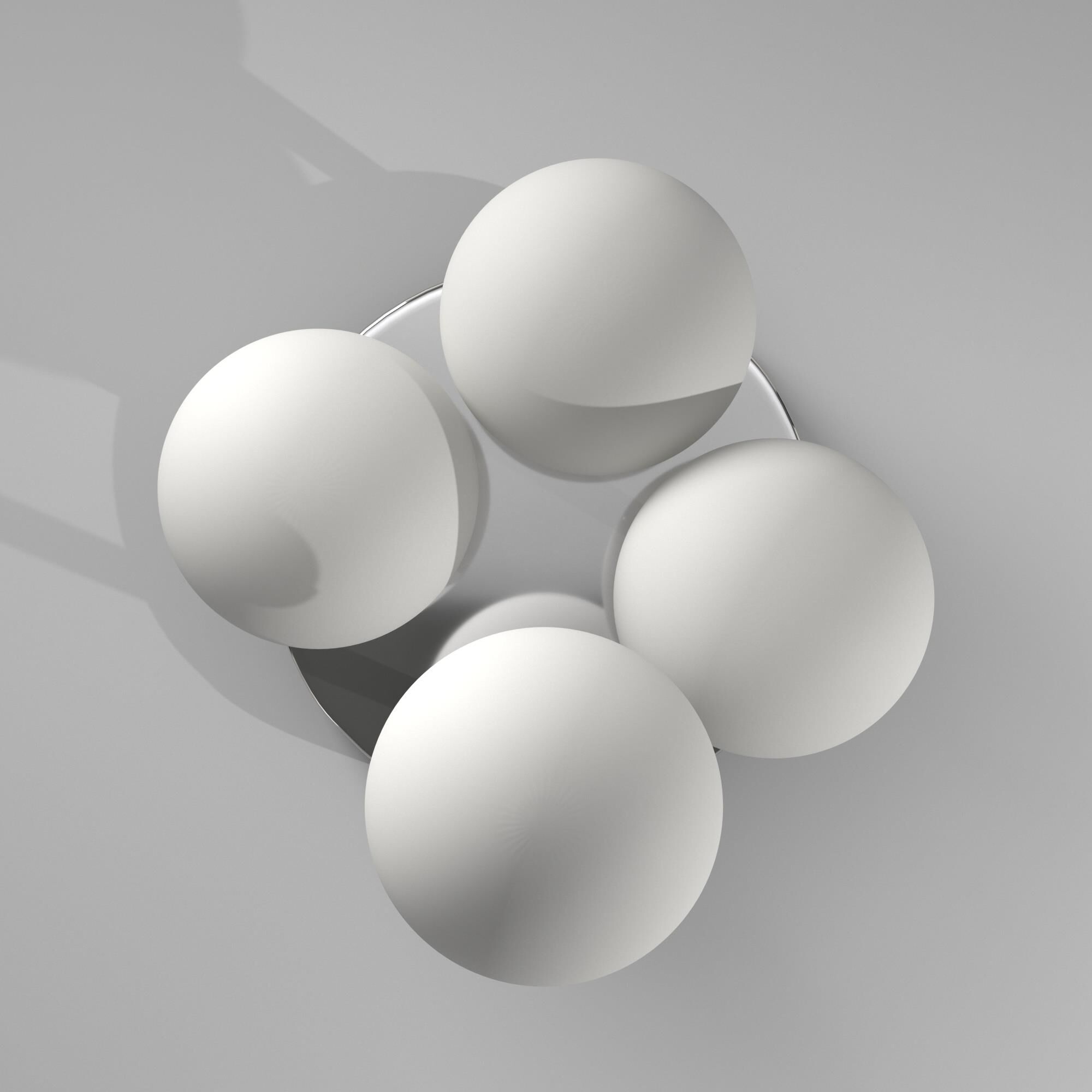 Shown in Polished Chrome finish and Opal White accent