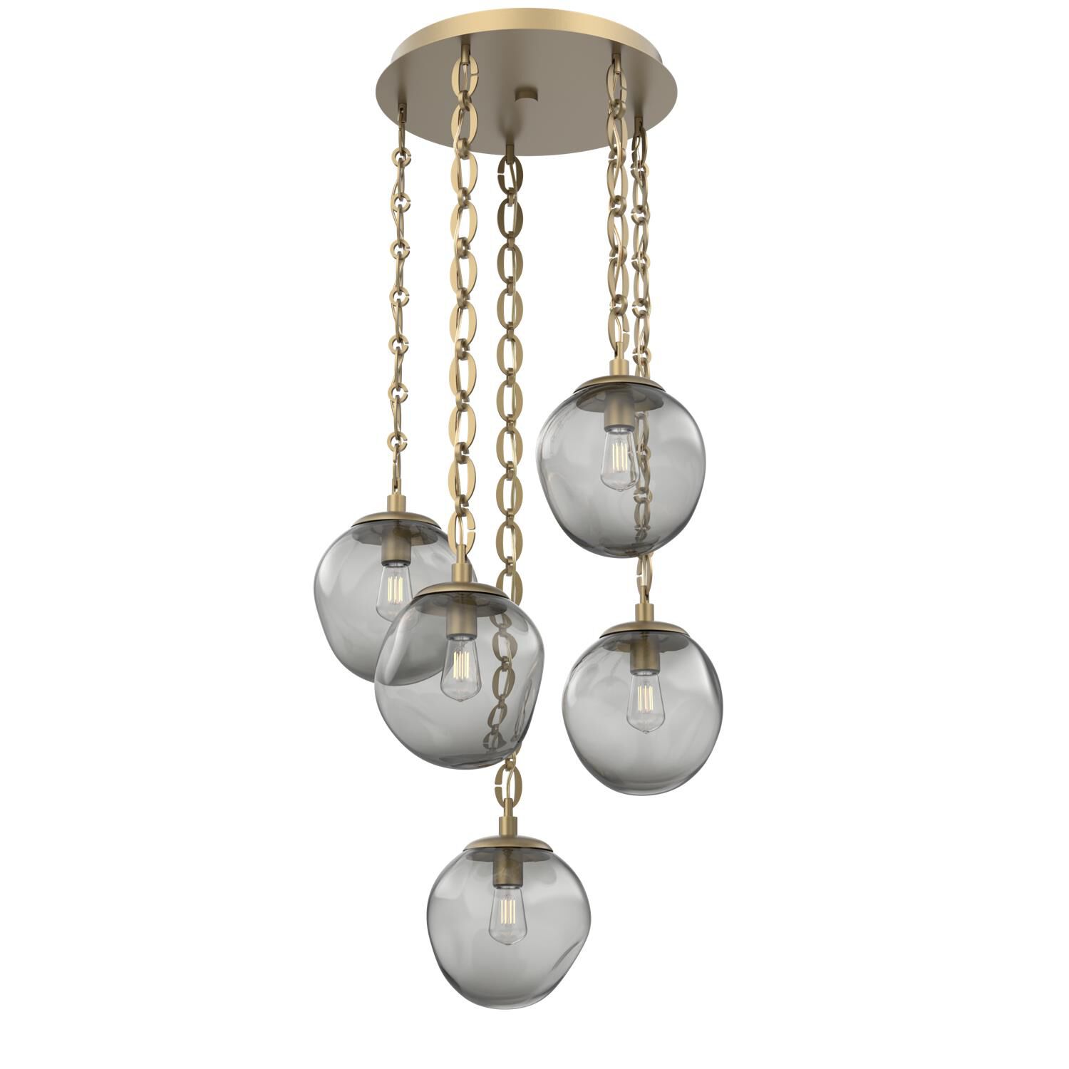Levi Wilson Aster Bulb 24 Inch Multi Light Pendant by Hammerton Studio
