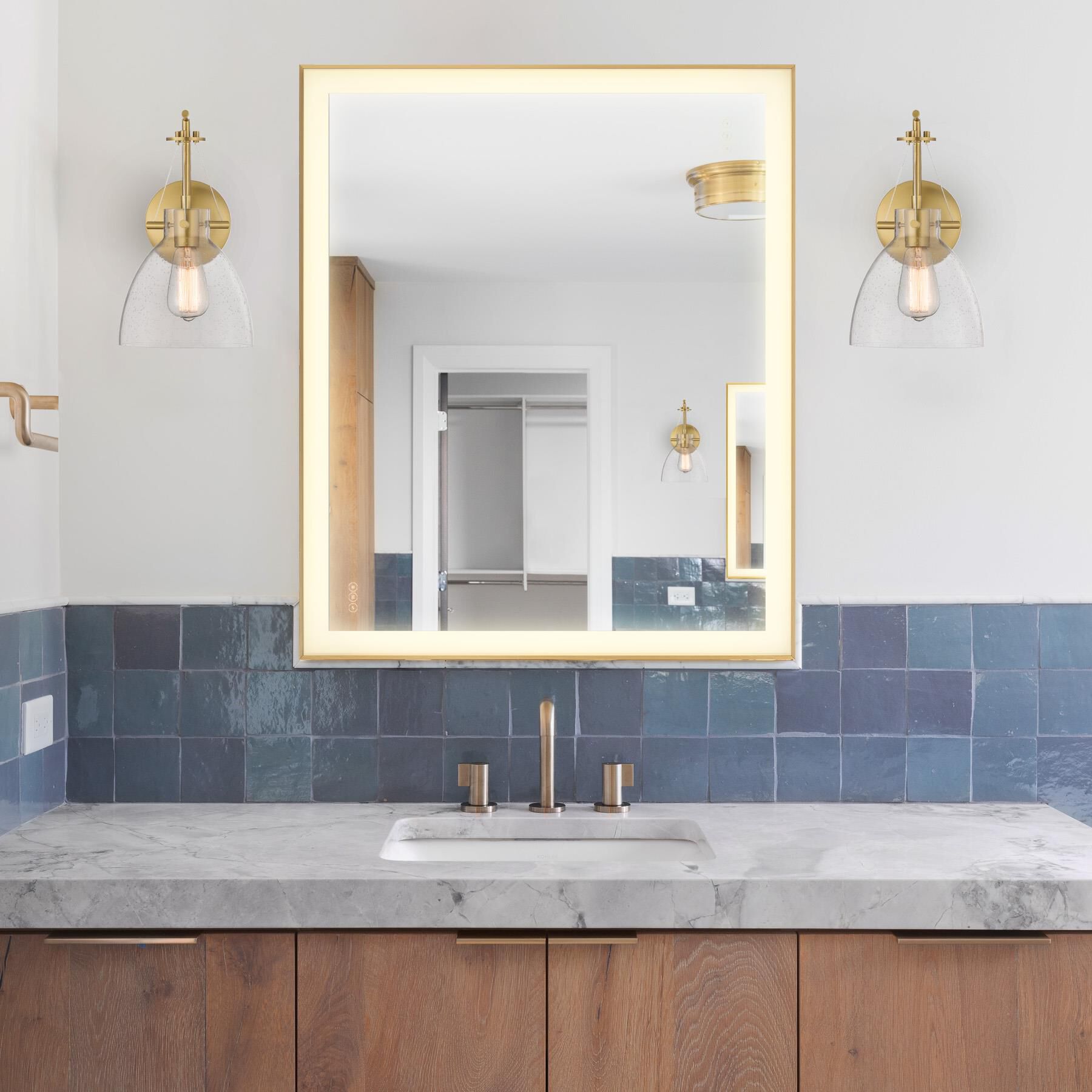 Paulding 30 Inch LED Lighted Mirror by Savoy House