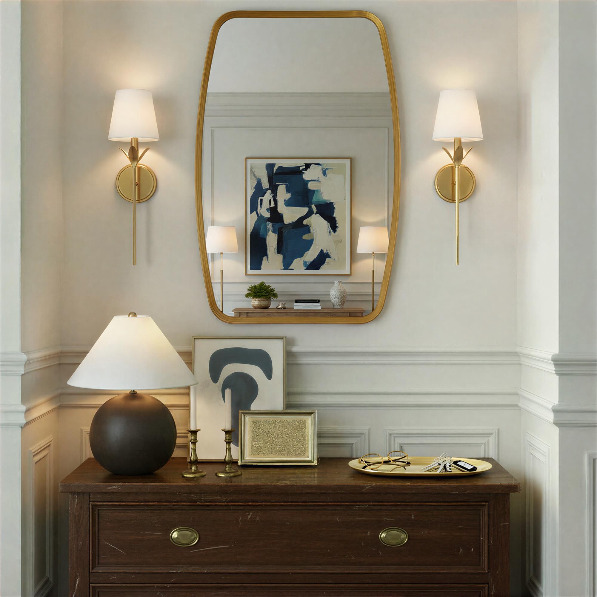 Shown in Antique Gold finish