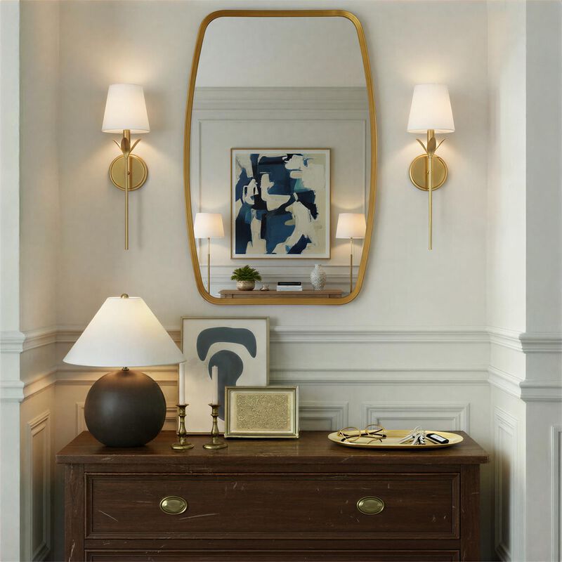 Lindee 36 Inch Decorative Mirror by Crystorama