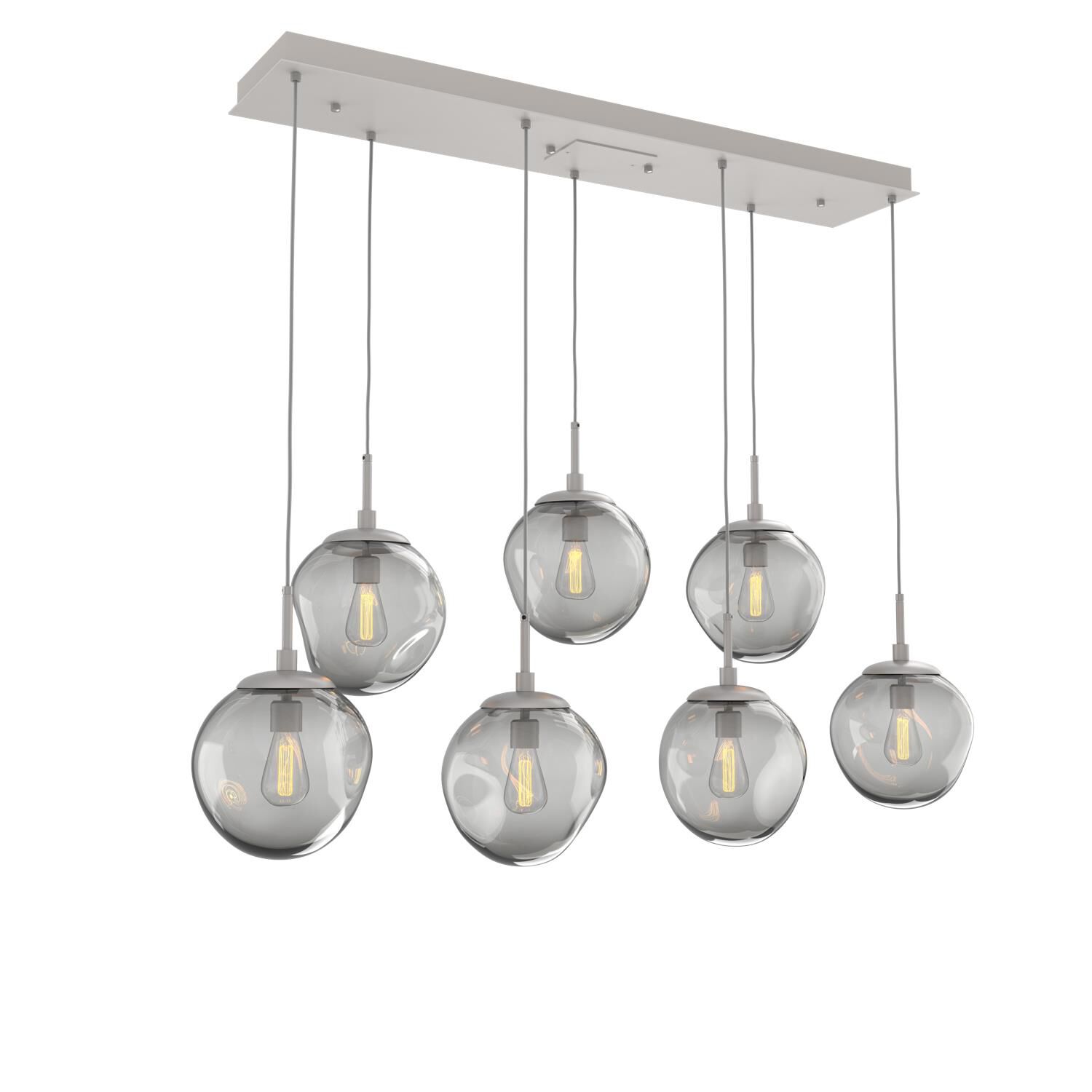 Levi Wilson Nebula 50 Inch 7 Light Linear Suspension Light by Hammerton Studio