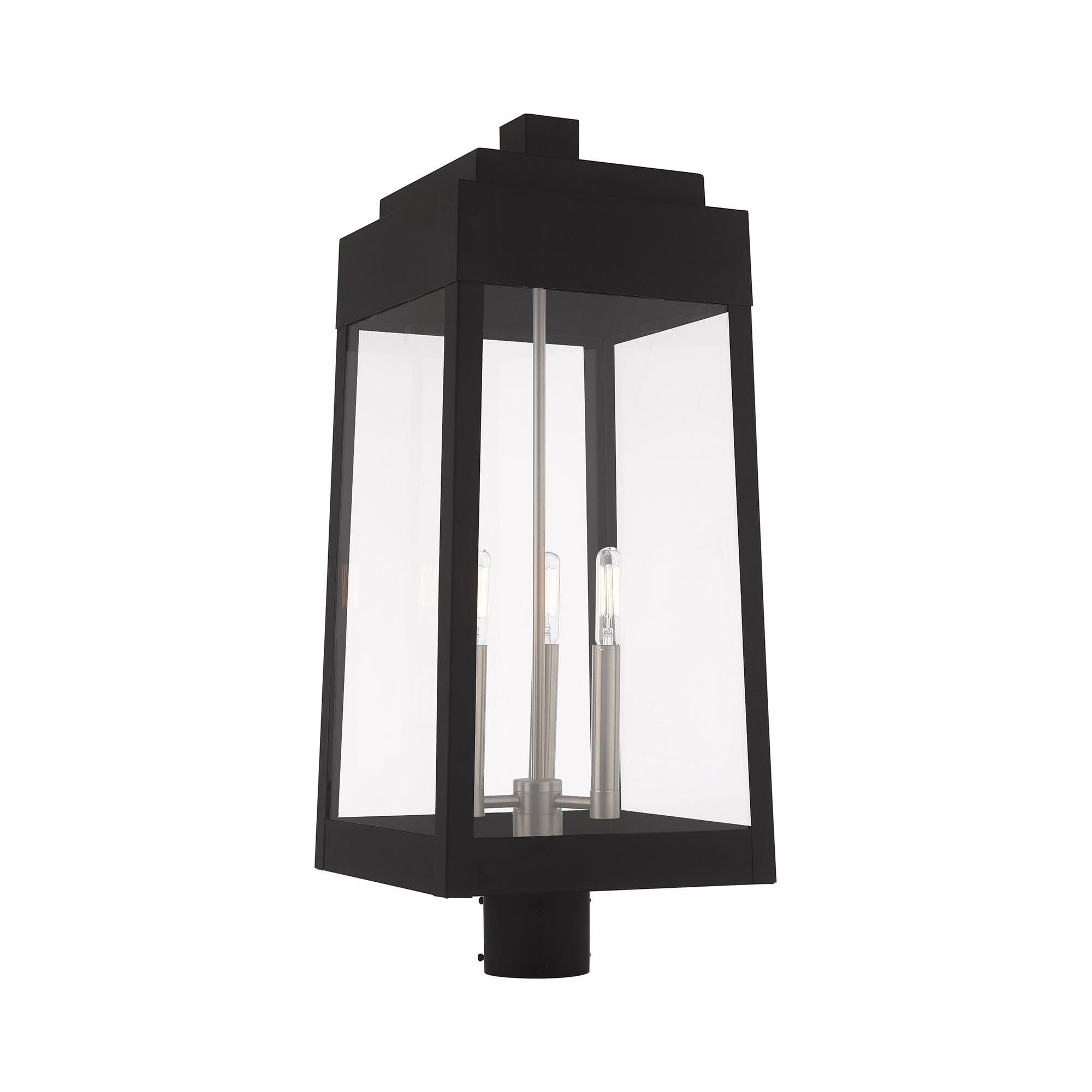 Oslo 24 Inch Tall 3 Light Outdoor Post Lamp by Livex Lighting