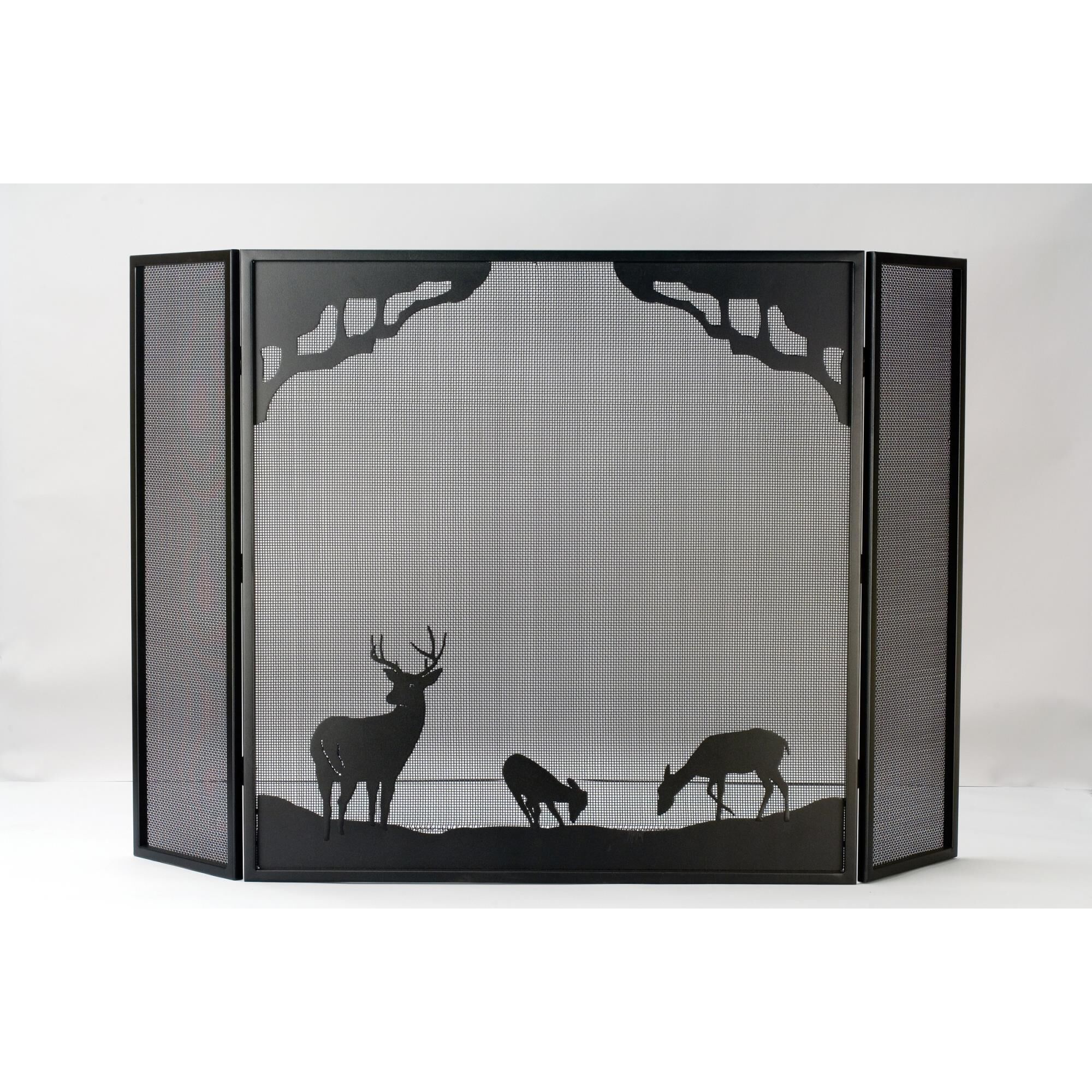 Deer At Dawn Fireplace Screen by Meyda Lighting