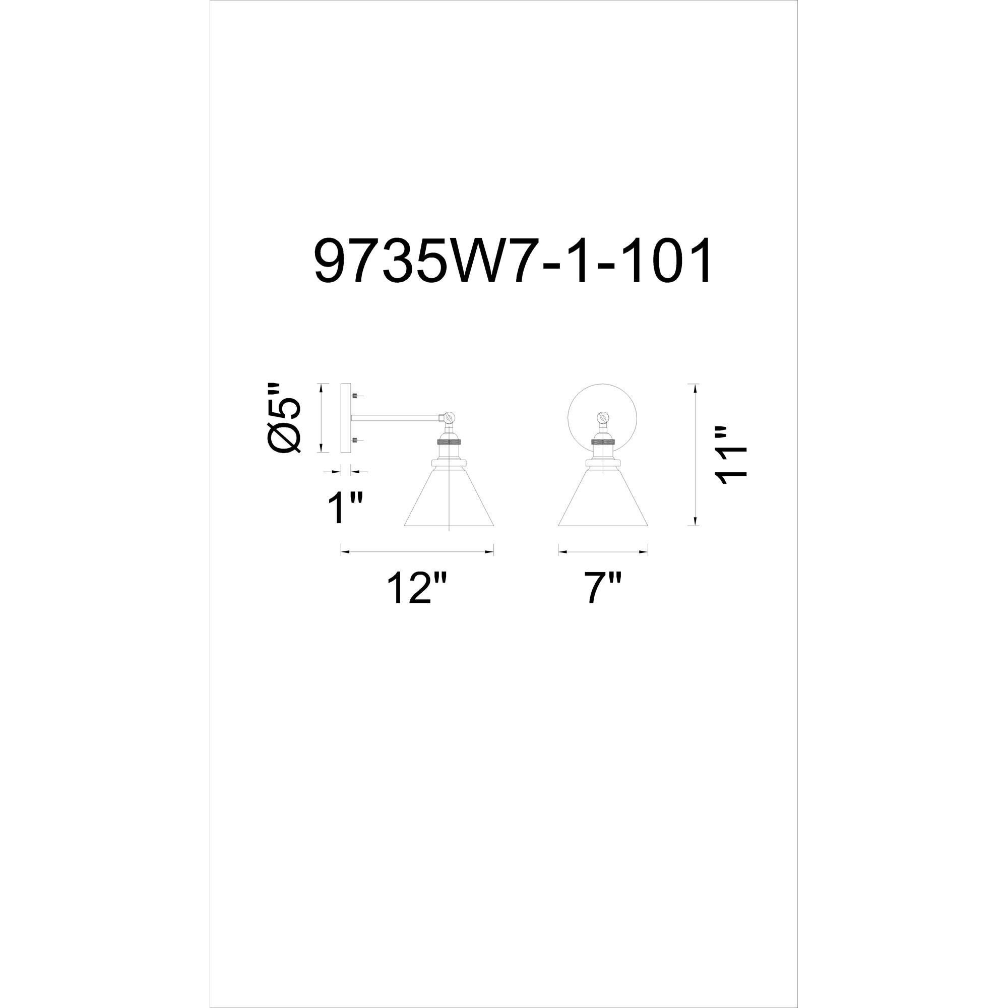 CWI Lighting Eustis 12 Inch Wall Sconce