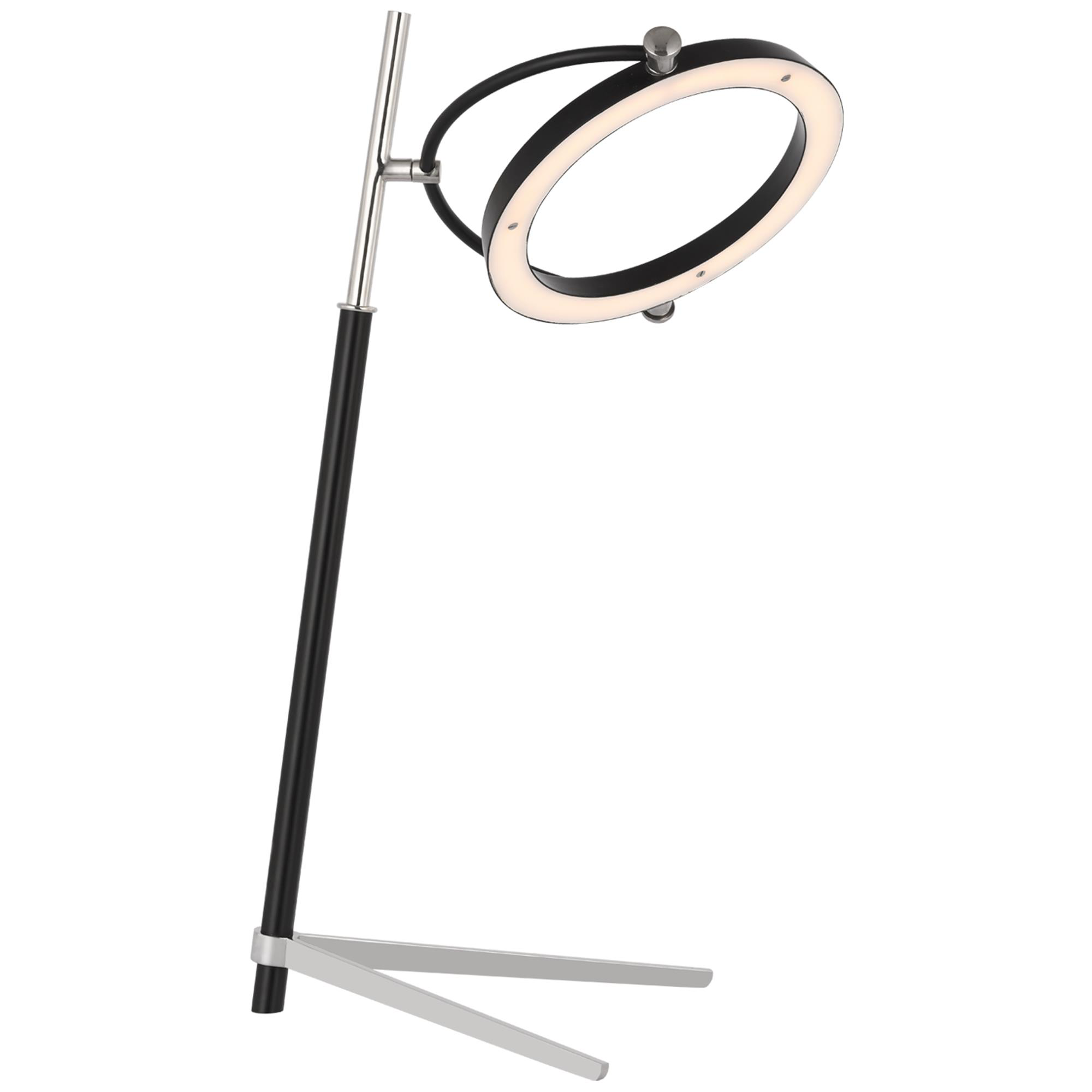 Shown in Polished Nickel and Matte Black finish