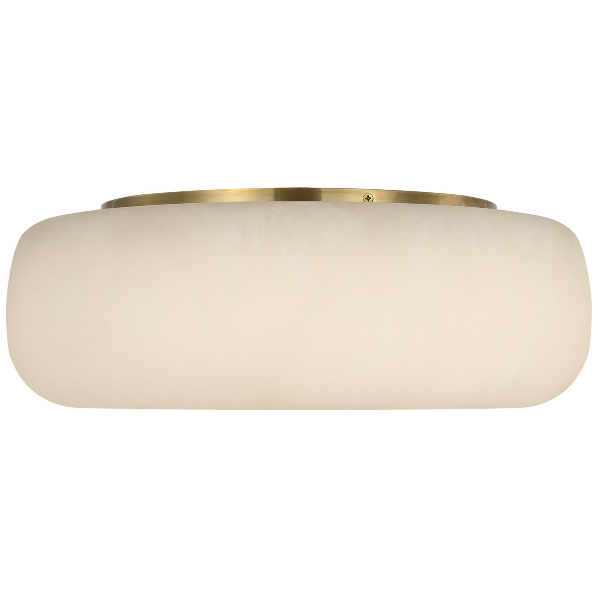 Shown in Alabaster and Antique-Burnished Brass finish