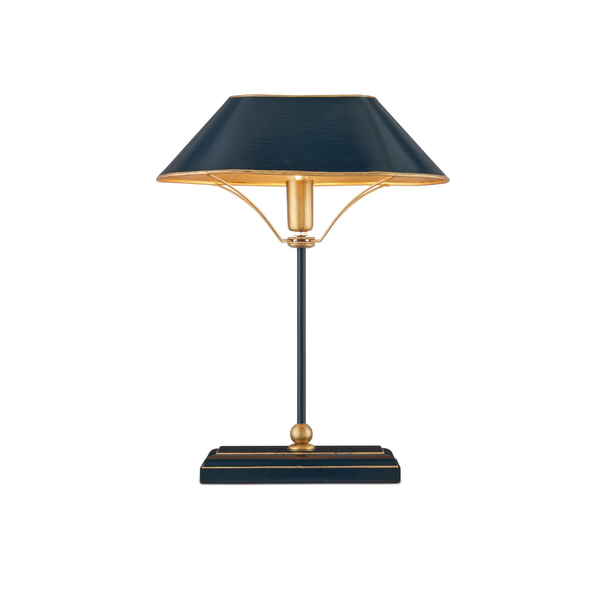 Shown in Navy/Gold finish and Navy/Gold Metal shade