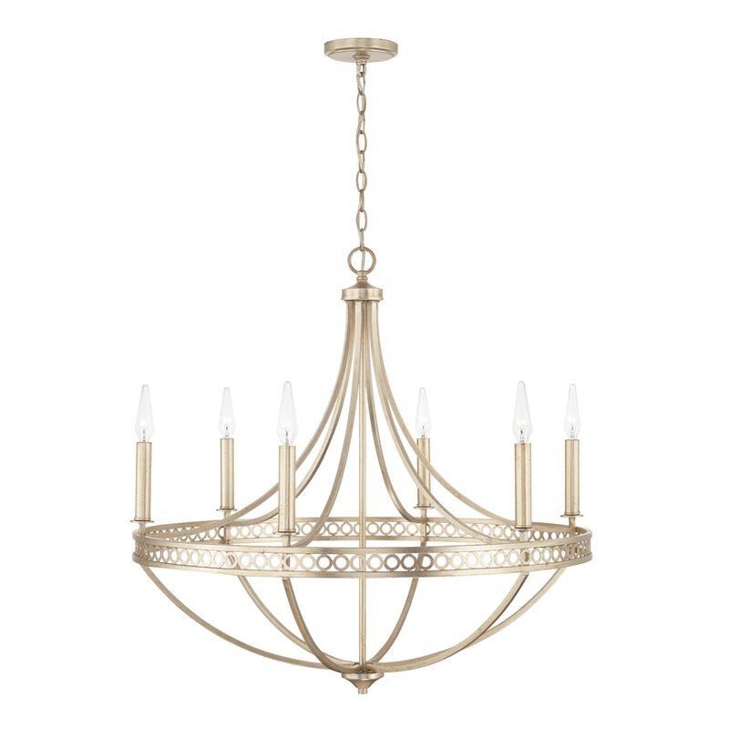 Isabella 30 Inch 6 Light Chandelier by Capital Lighting Fixture Company