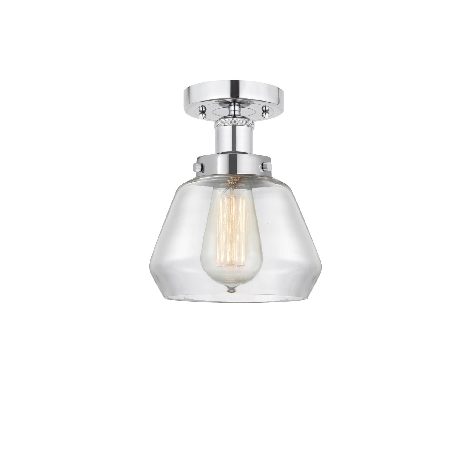 Shown in Polished Chrome, Clear finish and Clear glass and Clear Glass shade
