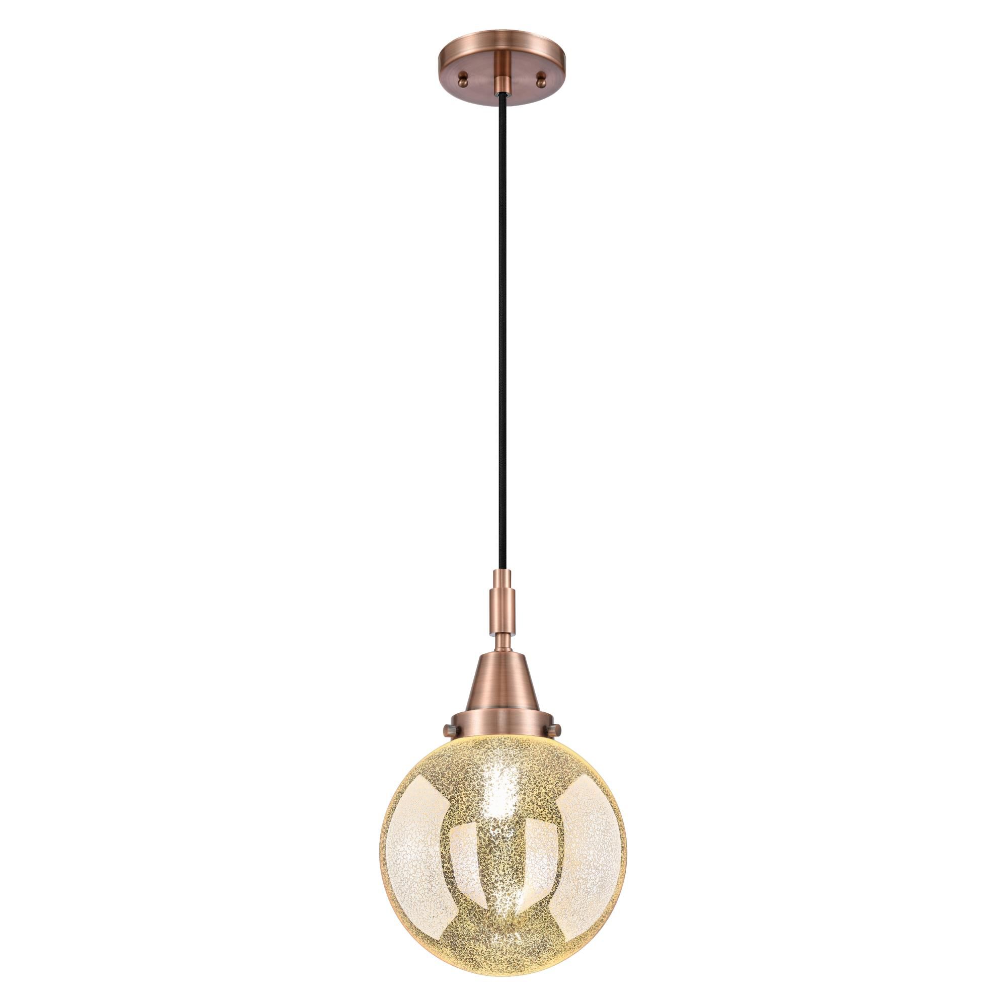 Shown in Antique Copper finish and Mercury glass