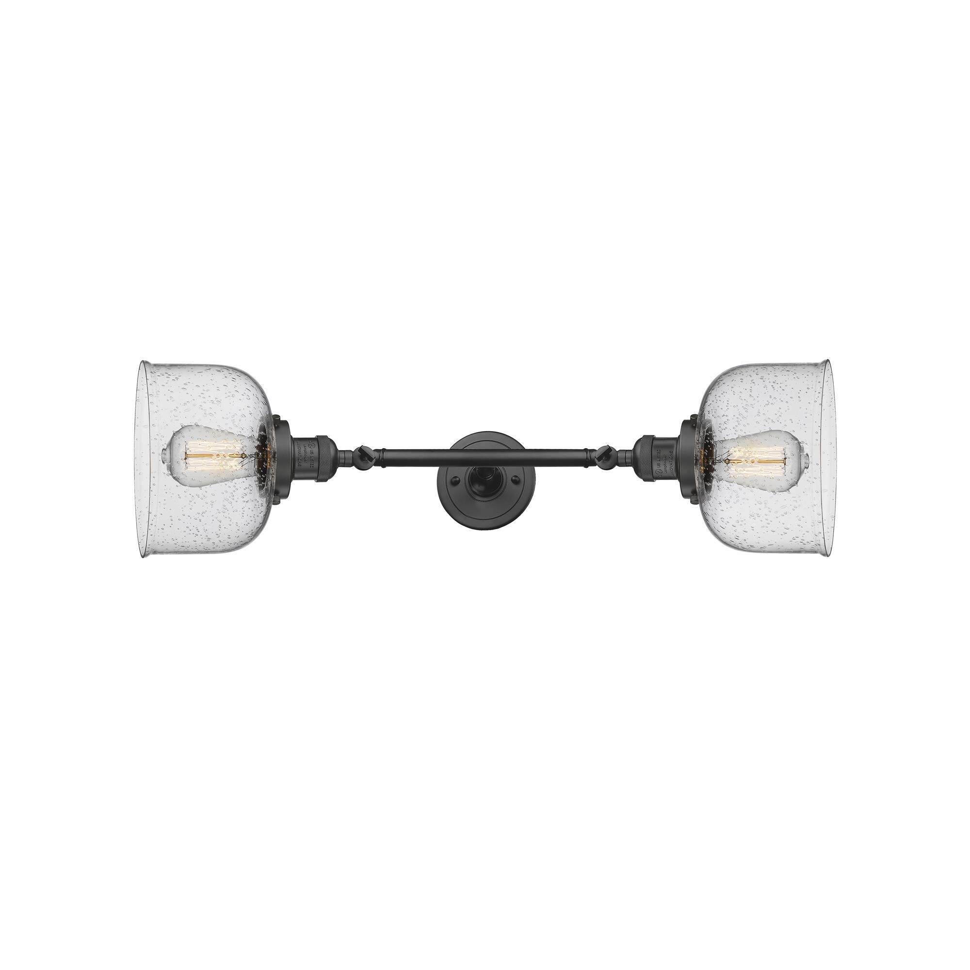 Shown in Oil Rubbed Bronze finish and Seedy glass
