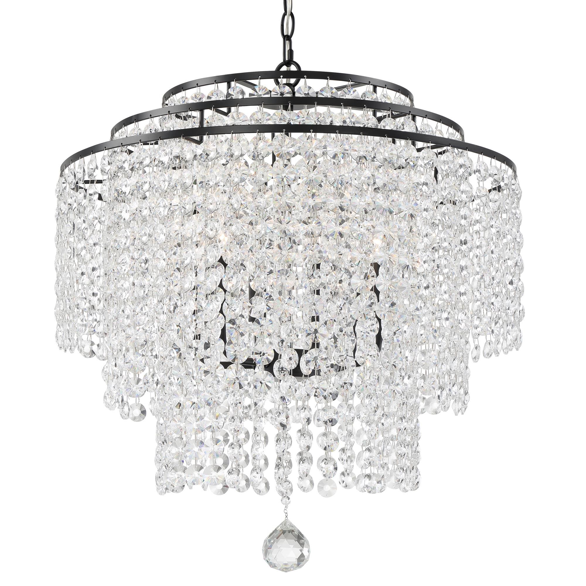 Gabrielle 22 Inch 6 Light Chandelier by Crystorama