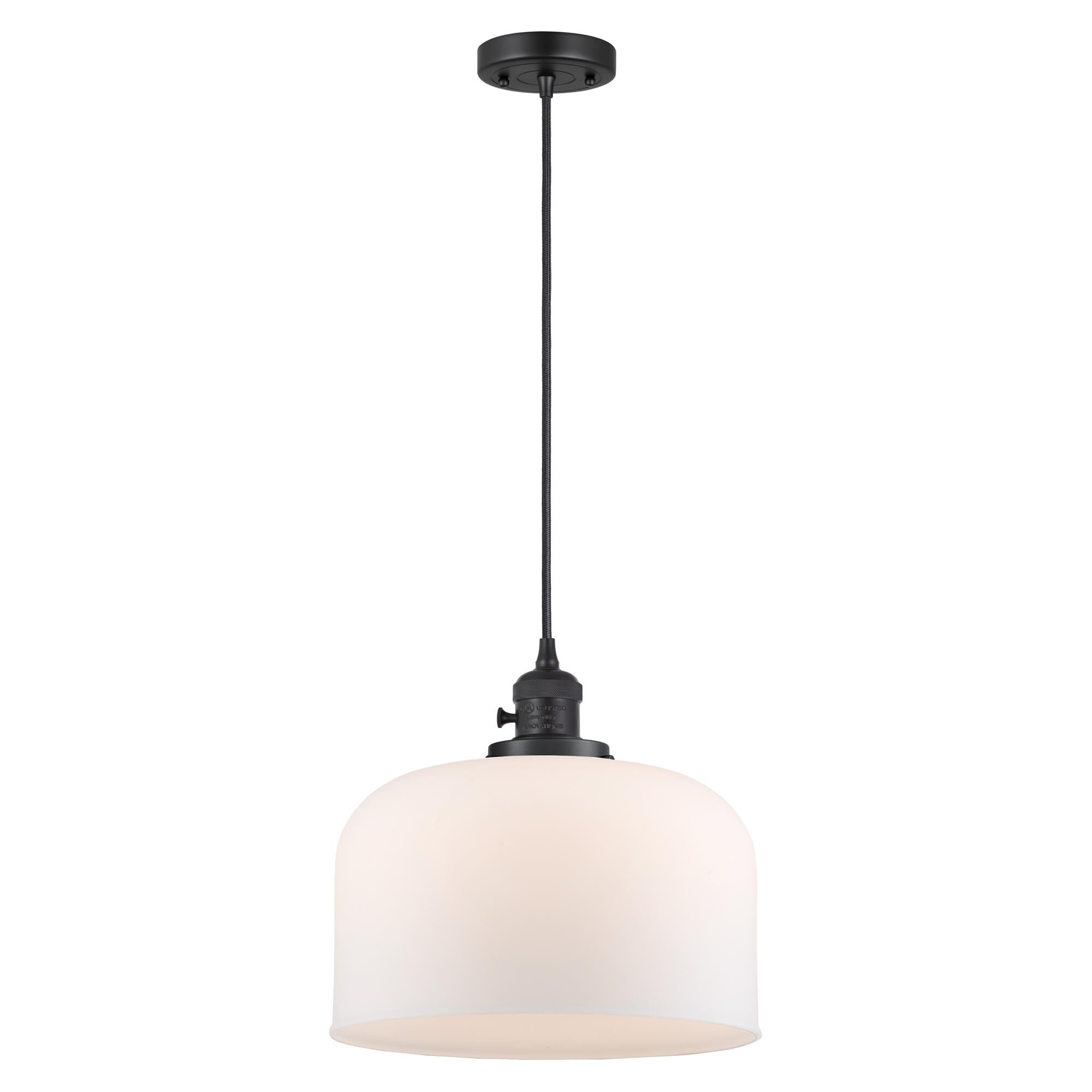 Shown in Matte Black finish and Matte White Cased glass