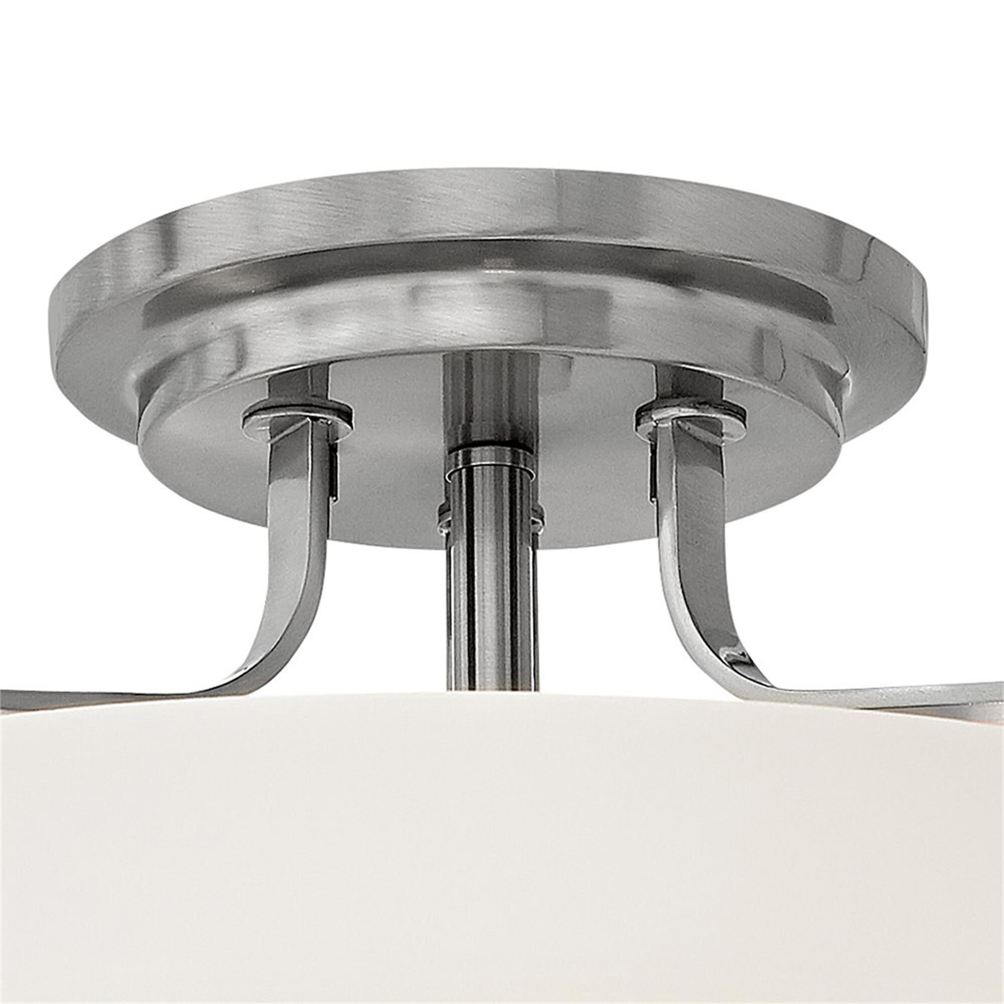 Harper 18 Inch 3 Light Semi Flush Mount,