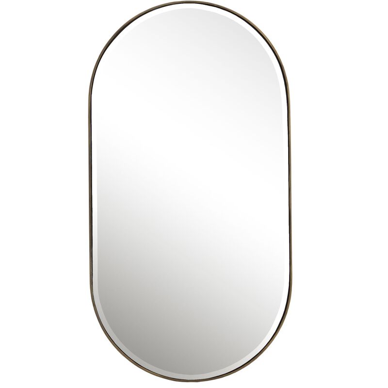 Uttermost Lago Oval Gold Mirror Decorative Mirrors by Uttermost