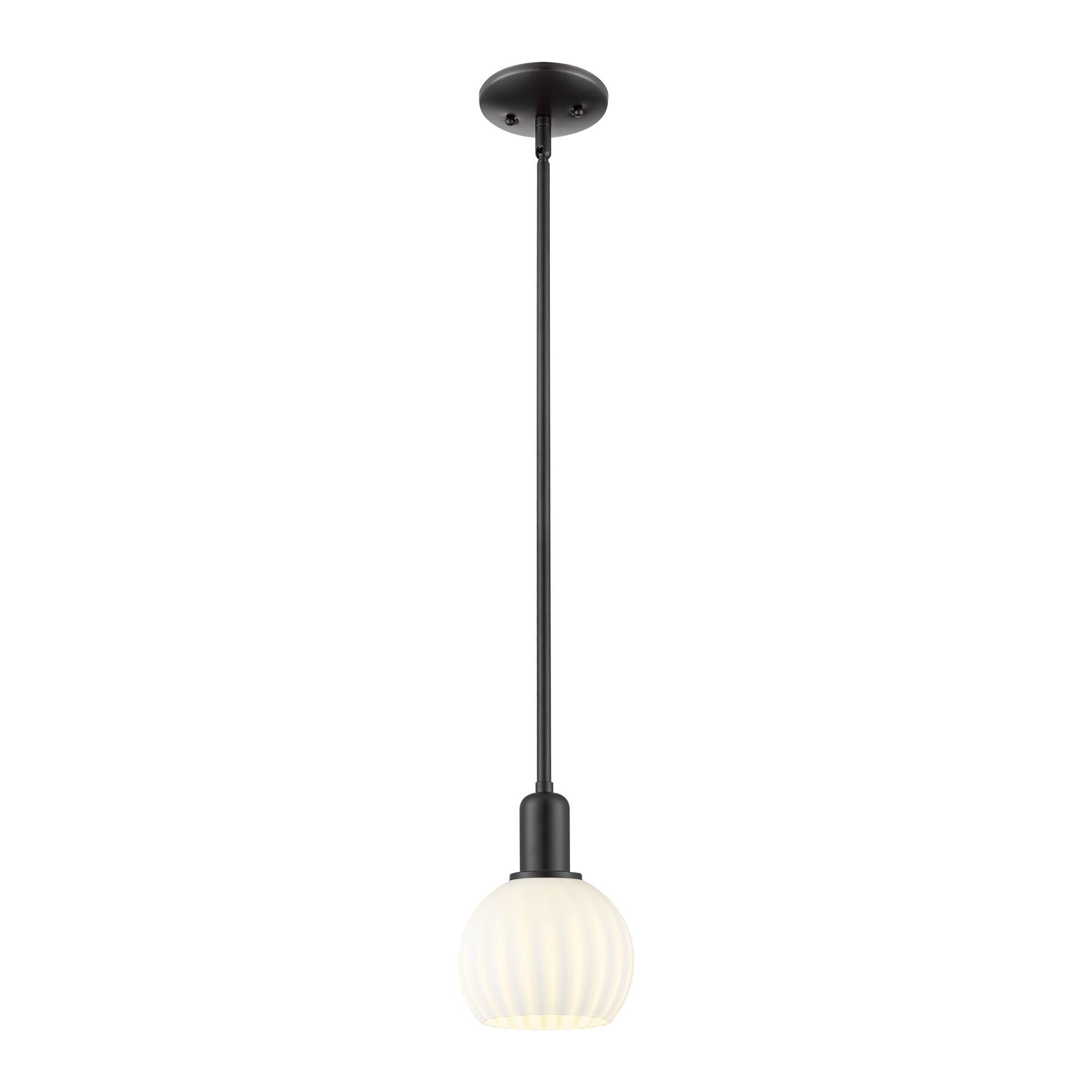 Bruno Marashlian White Venetian 6 Inch Mini Pendant by Innovations Lighting