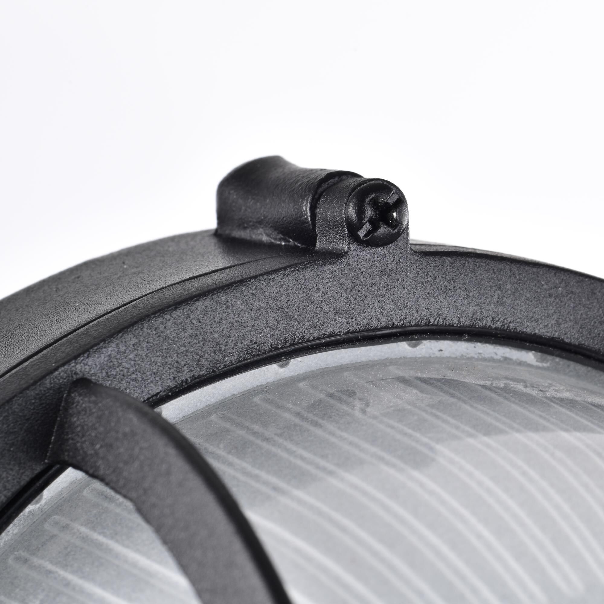 Shown in Black finish and White glass