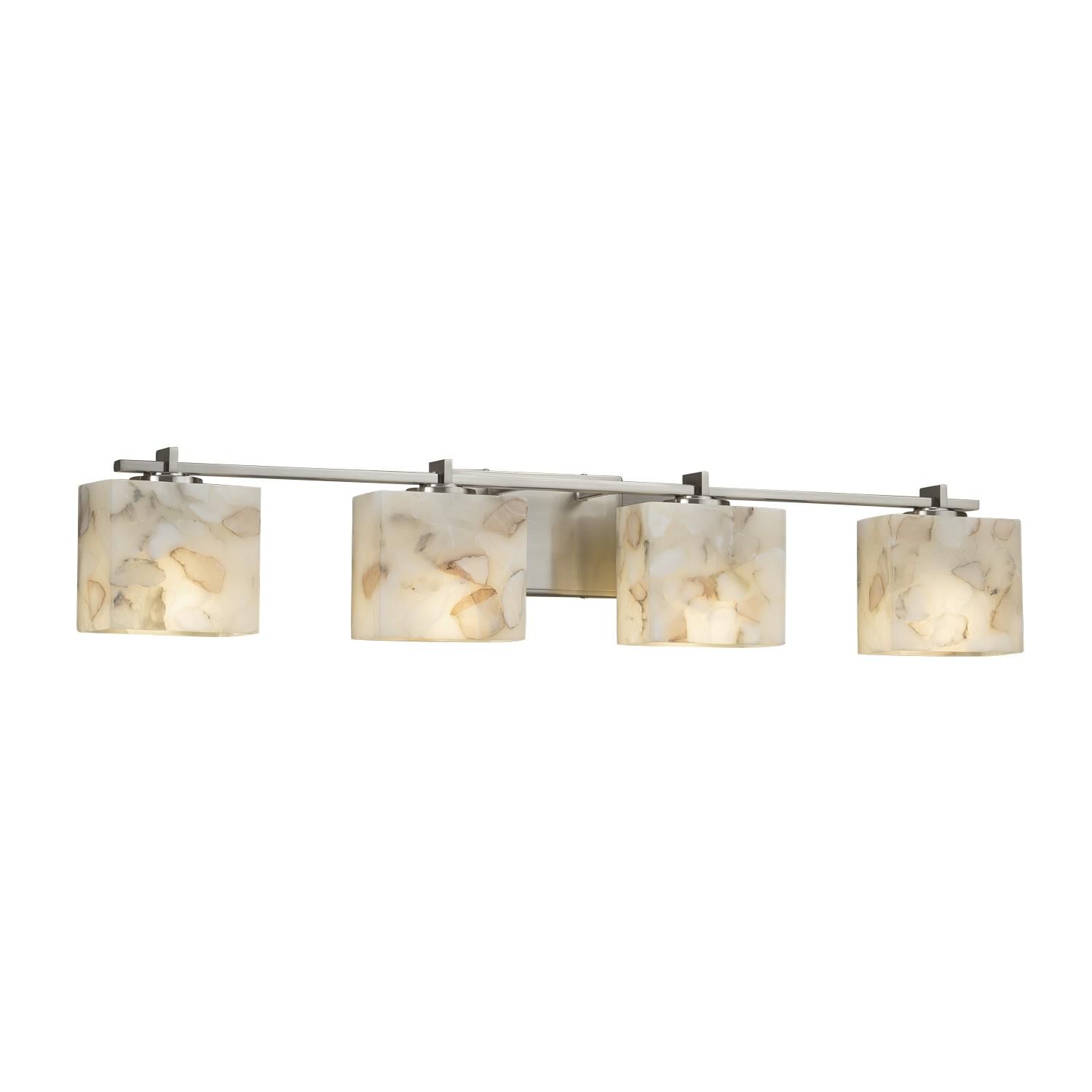 Alabaster Rocks! 35 Inch 4 Light Bath Vanity Light by Justice Design Group