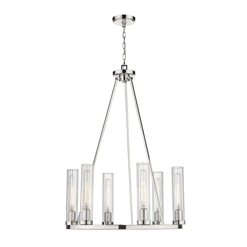 Beau 26 Inch 6 Light Chandelier by Z-Lite