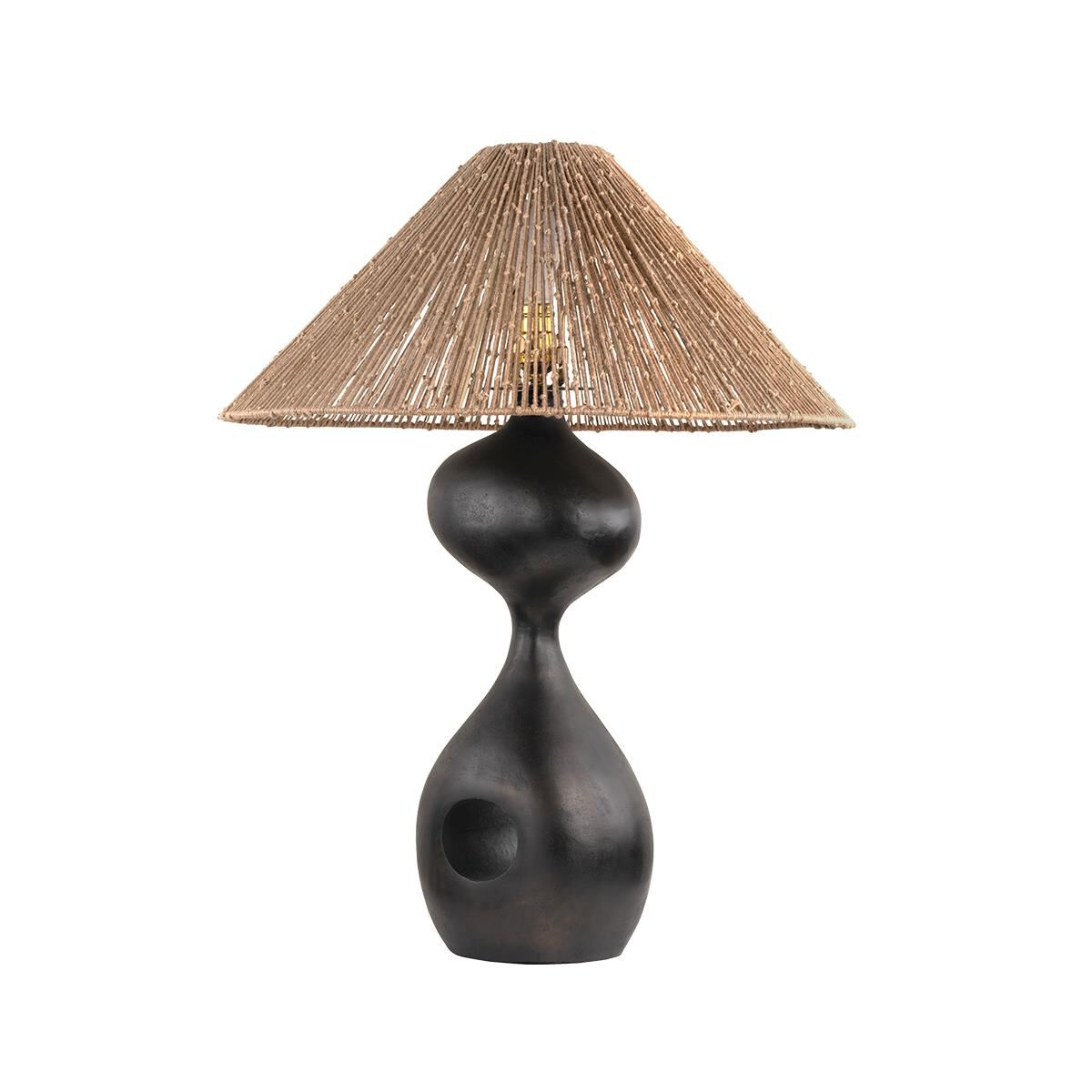 Shown in Bronze finish and Natural String shade