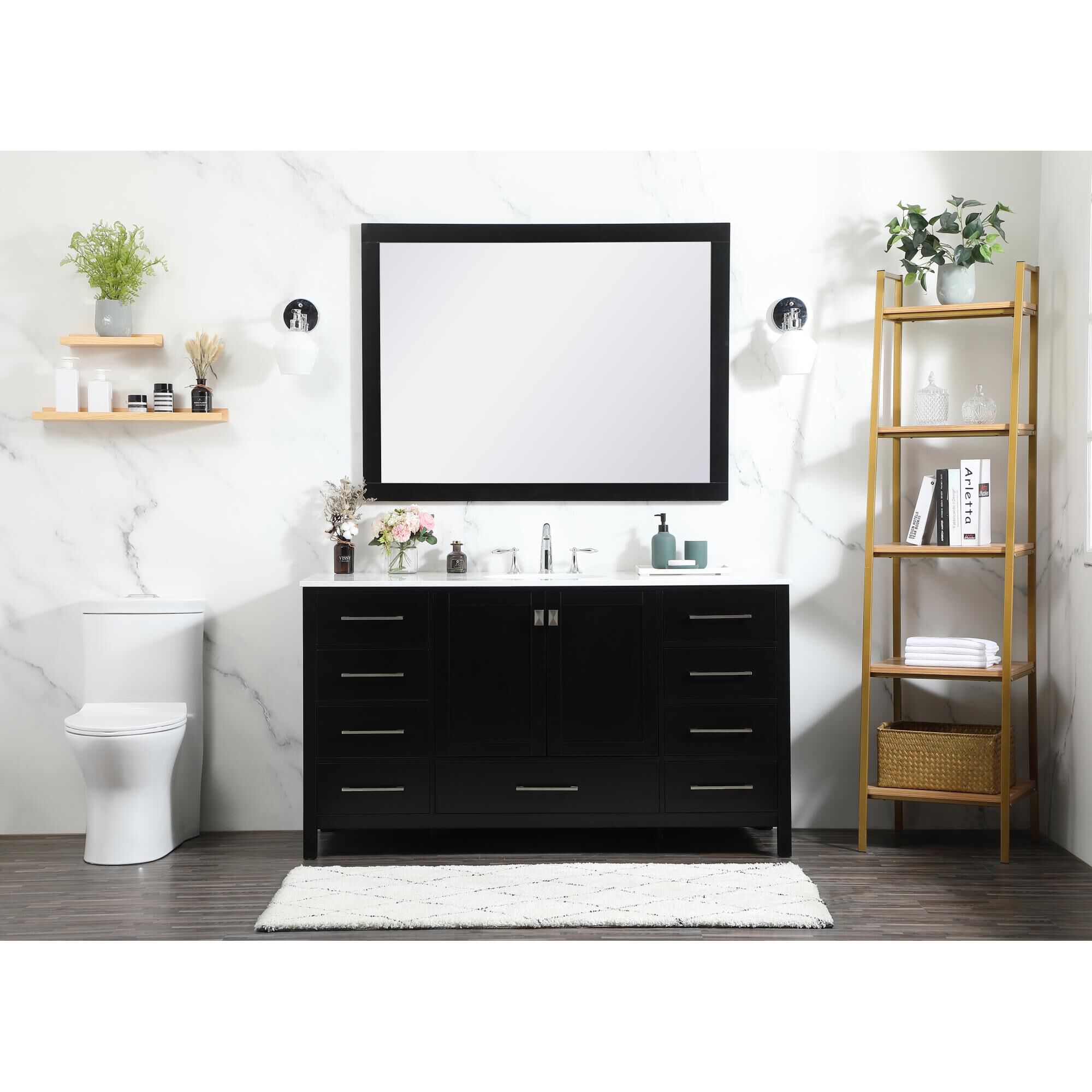 Shown in Black finish