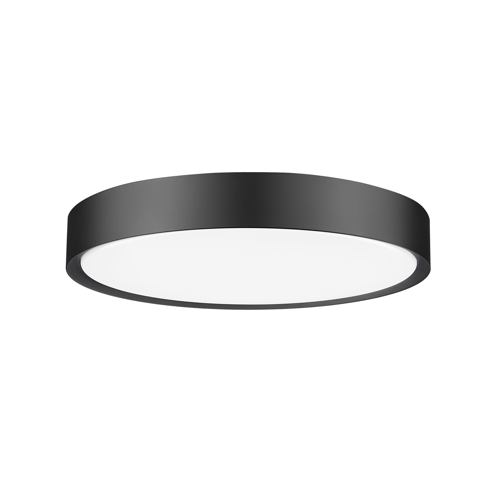 Shown in Matte Black finish and Frosted glass and Frosted shade