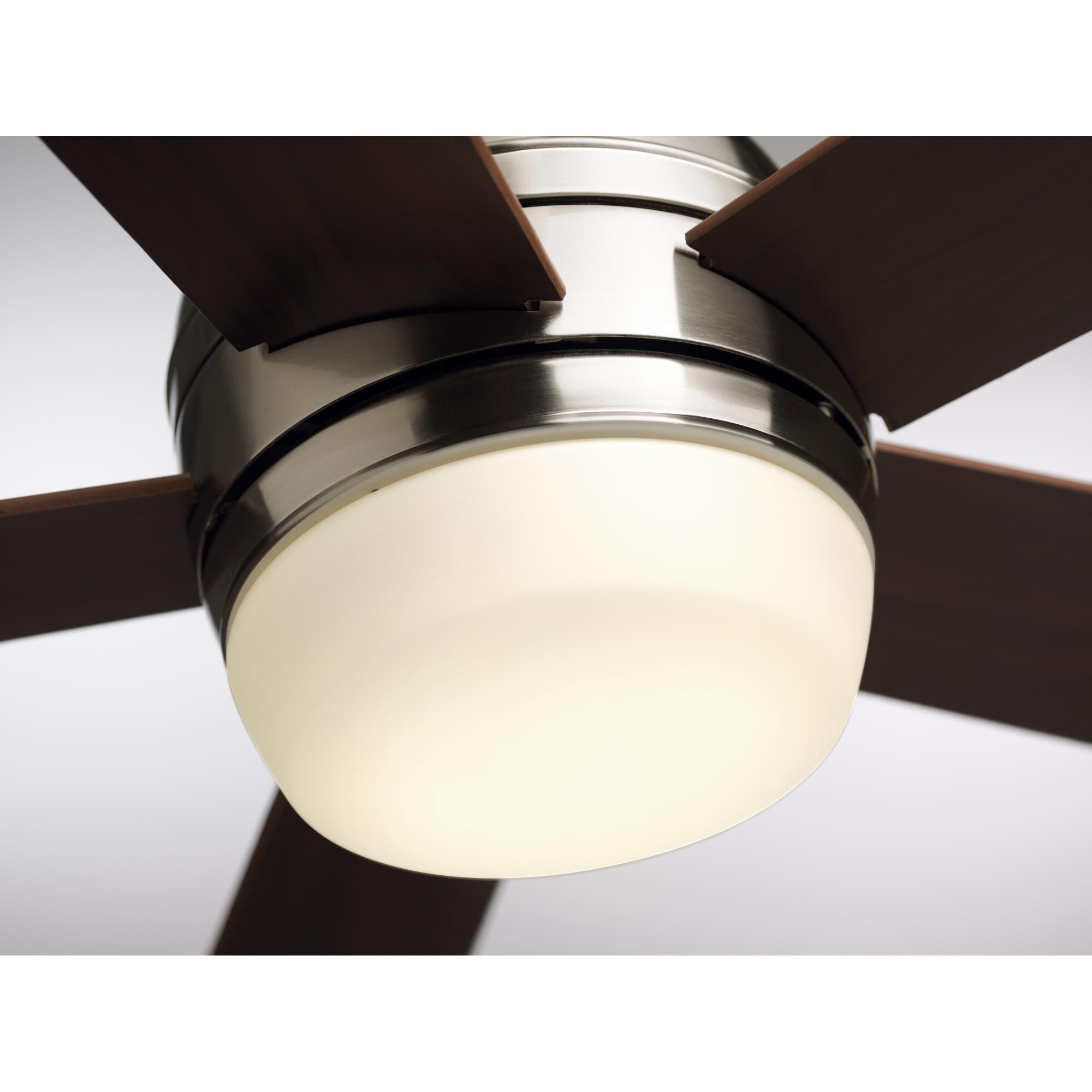 Shown in Brushed Steel finish and Opal Matte glass