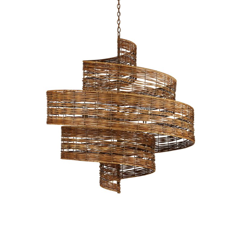 Hiroshi Koshitaka Saisei 45 Inch 5 Light Chandelier by Currey and Company