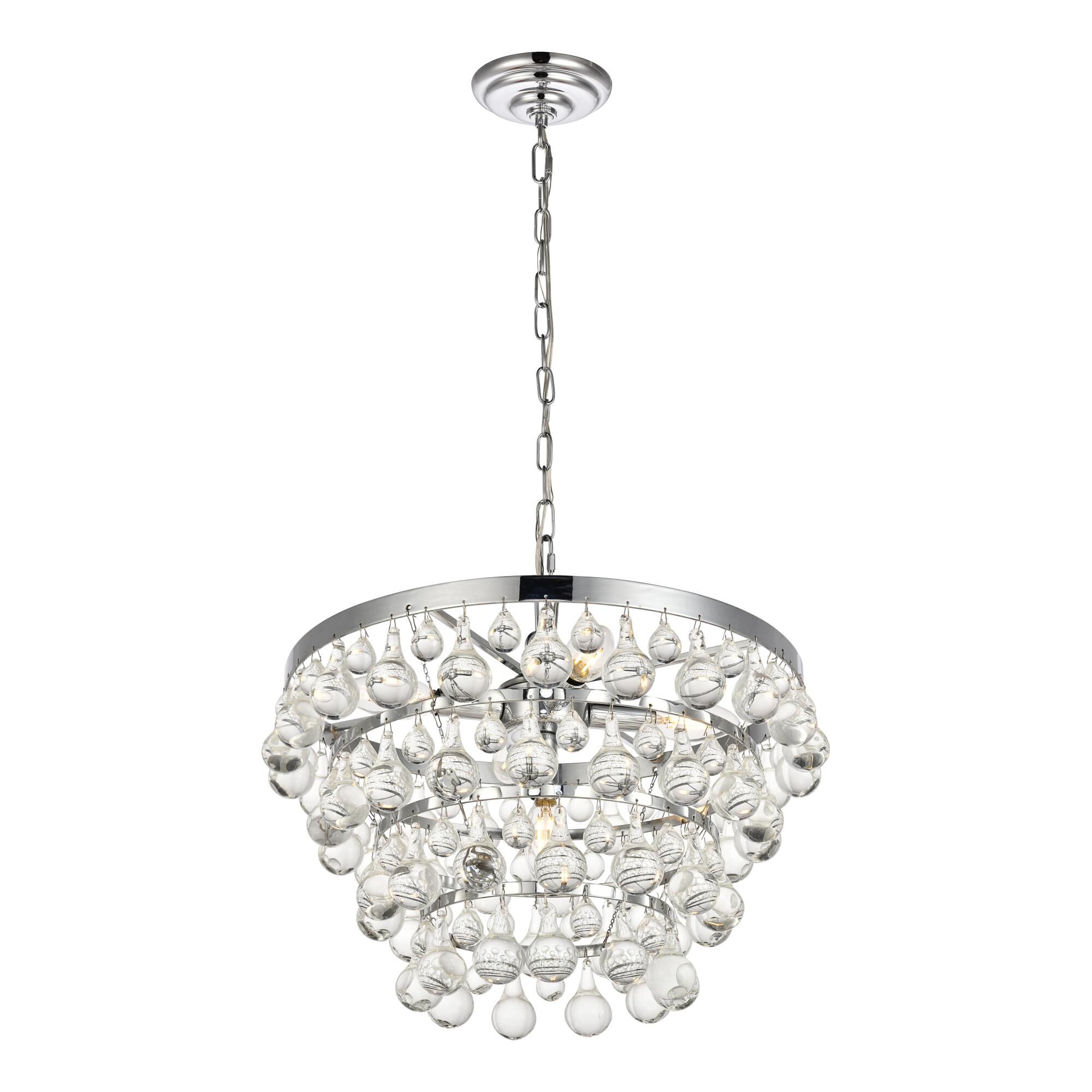 Kora 17 Inch 5 Light Mini Chandelier by Elegant Lighting