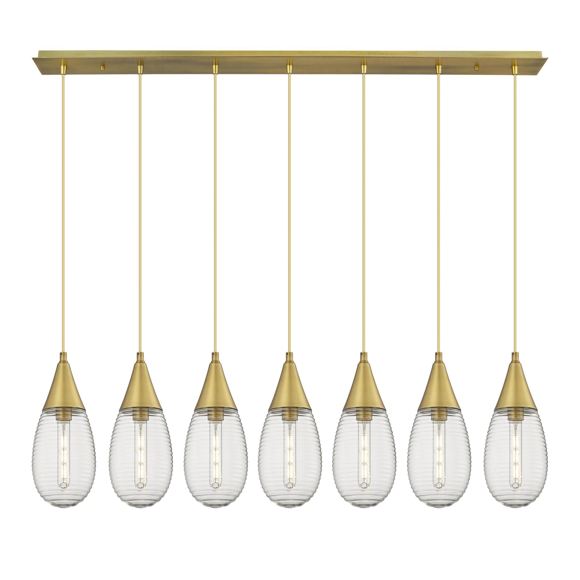 Bruno Marashlian Malone 49 Inch 7 Light Linear Suspension Light by Innovations Lighting