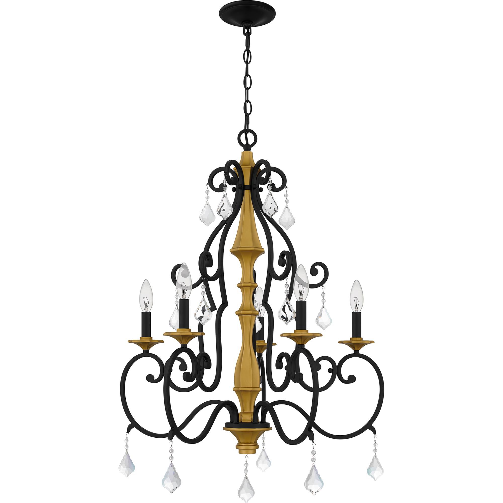 Althea 26 Inch 5 Light Chandelier by Quoizel