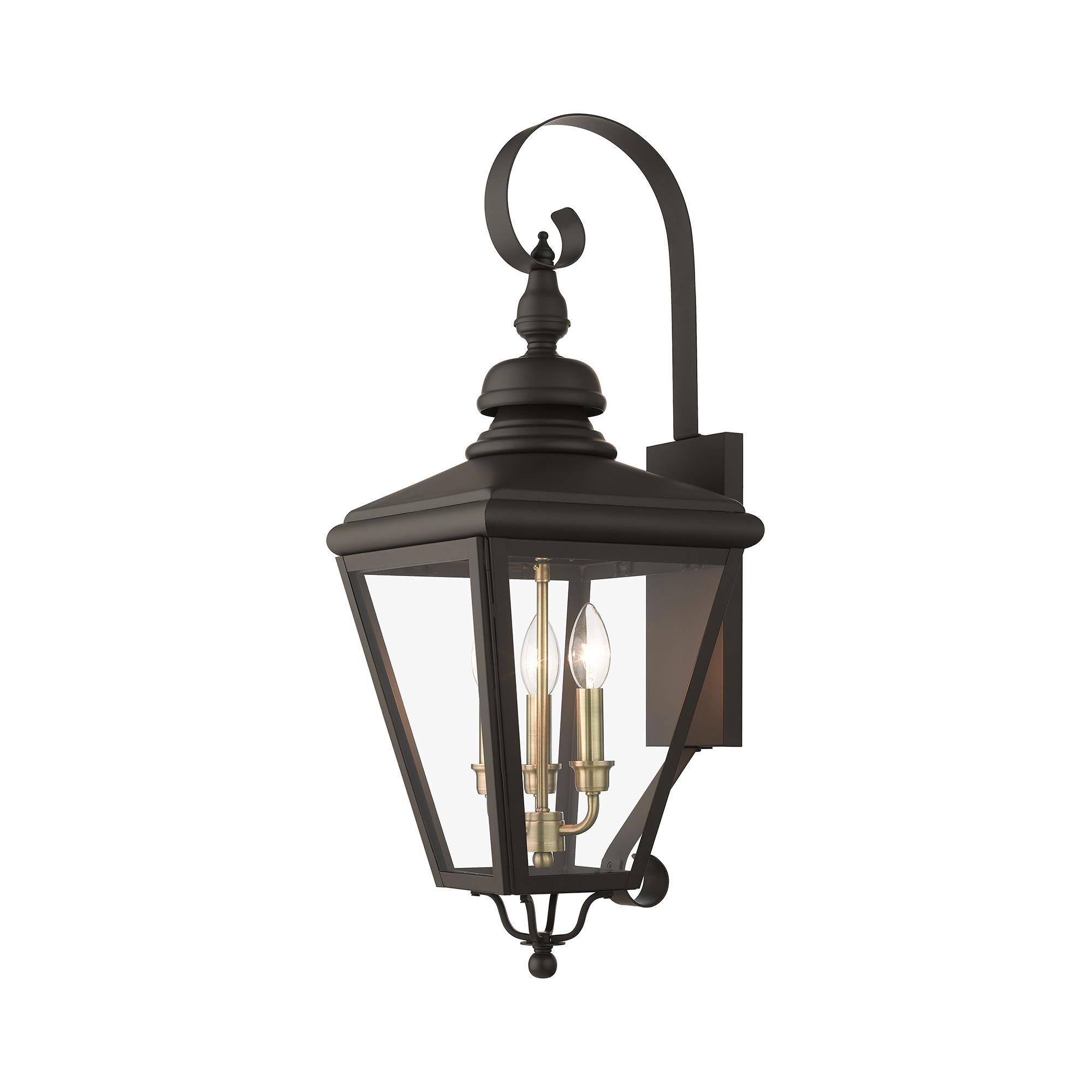 Adams 29 Inch Tall 3 Light Outdoor Wall Light by Livex Lighting