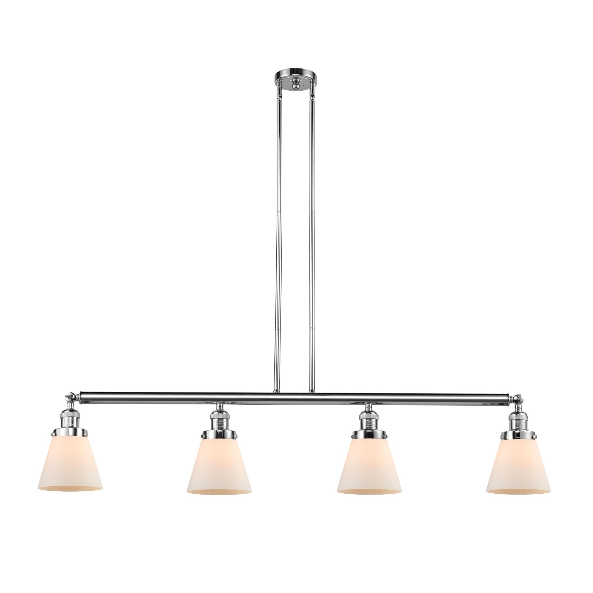 Bruno Marashlian Small Cone 50 Inch 4 Light Linear Suspension Light by Innovations Lighting