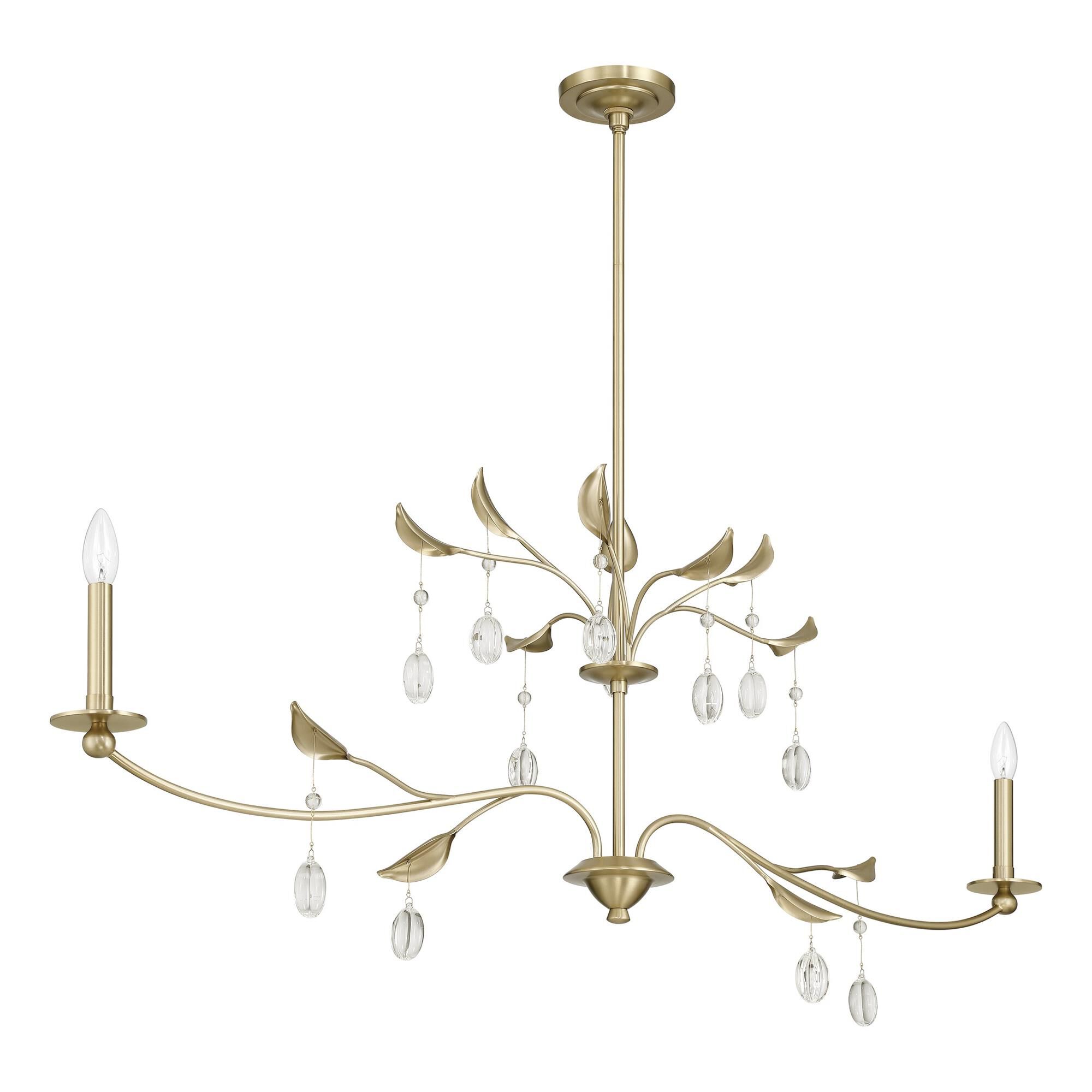 Shown in Champagne Gold finish and White shade