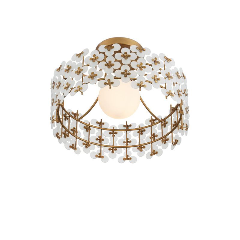 Spring Flower 16 Inch Semi Flush Mount by Currey & Company