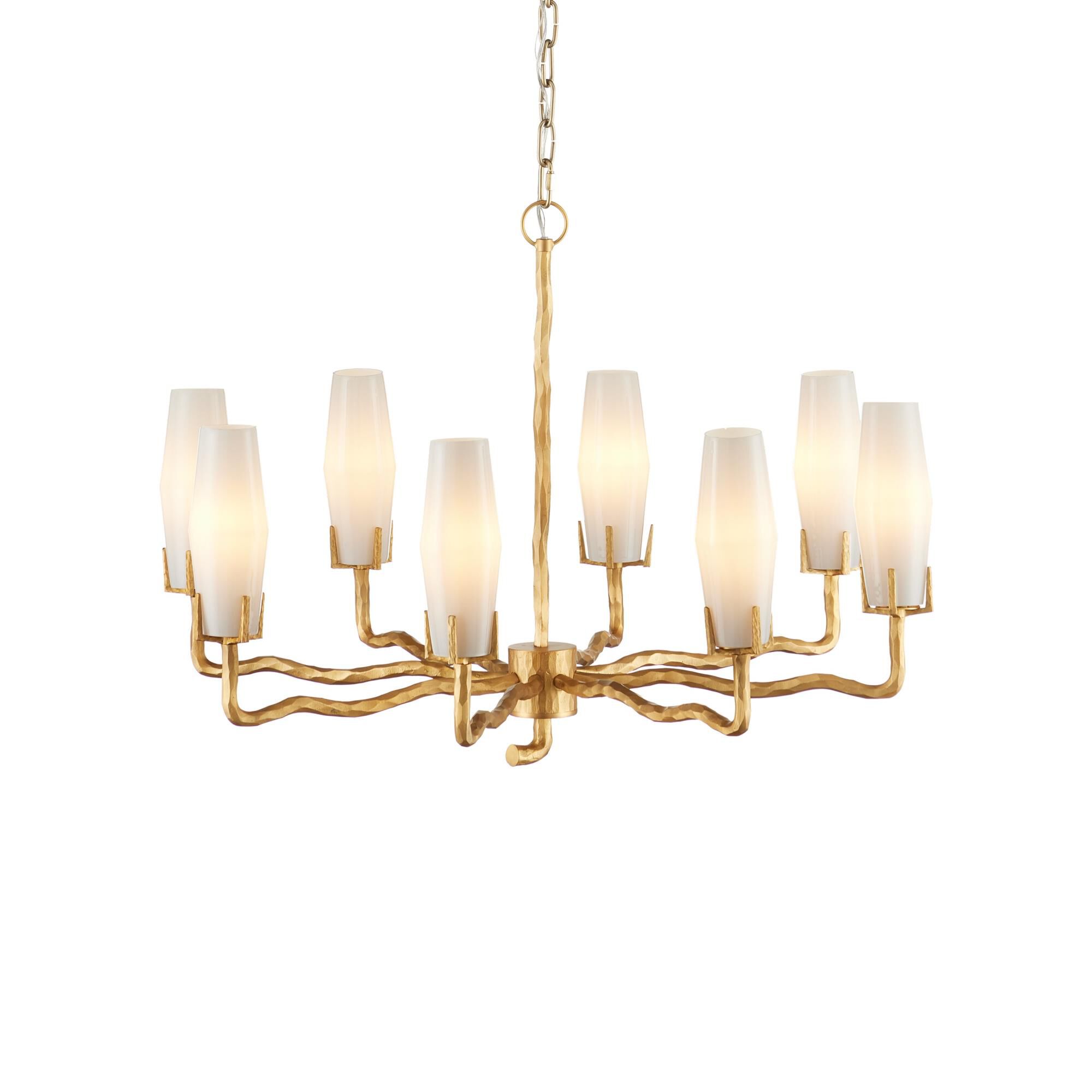 Shown in White and Matte Gold finish