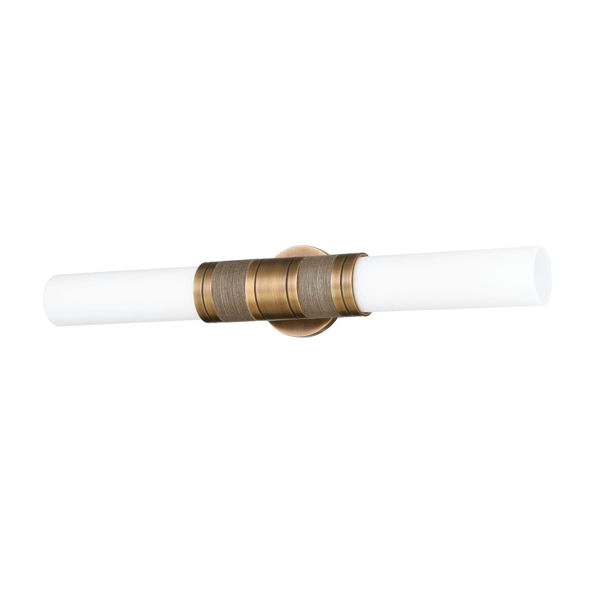 Shown in Patina Brass finish and Opal Matte glass