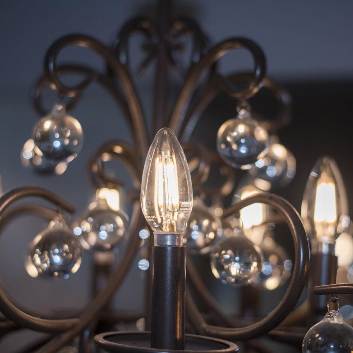 Dimmable 2.50 Watt 2700K B11 LED Light Bulb by Bulbrite