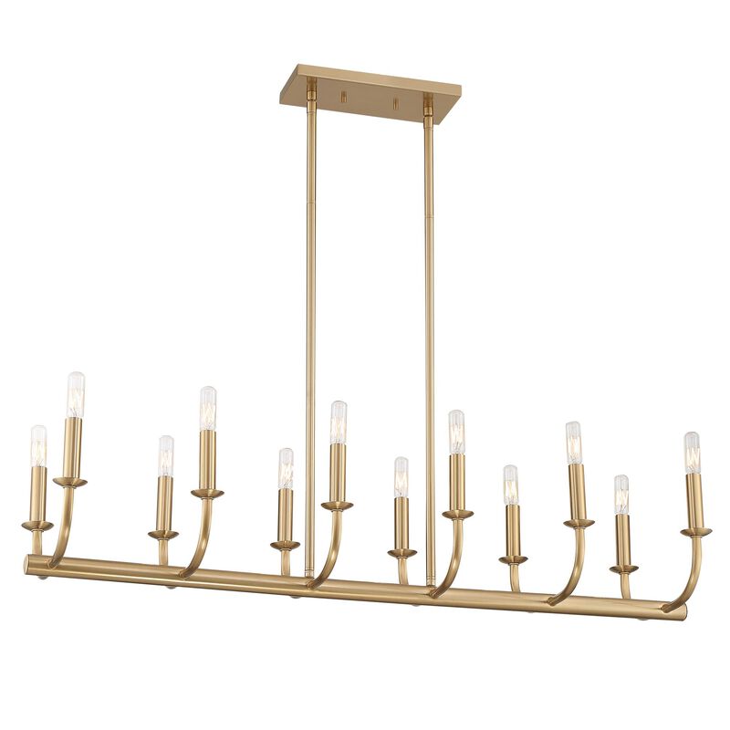 Bailey Medium Linear Chandelier by Crystorama