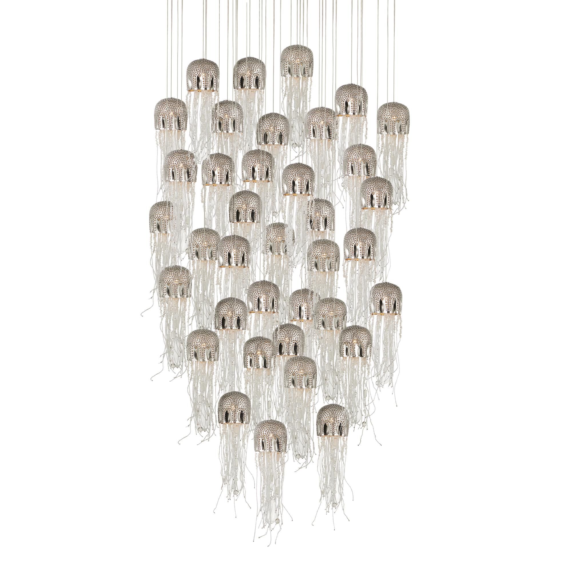 Medusa 35 Inch 36 Light LED Multi Light Pendant by Currey and Company