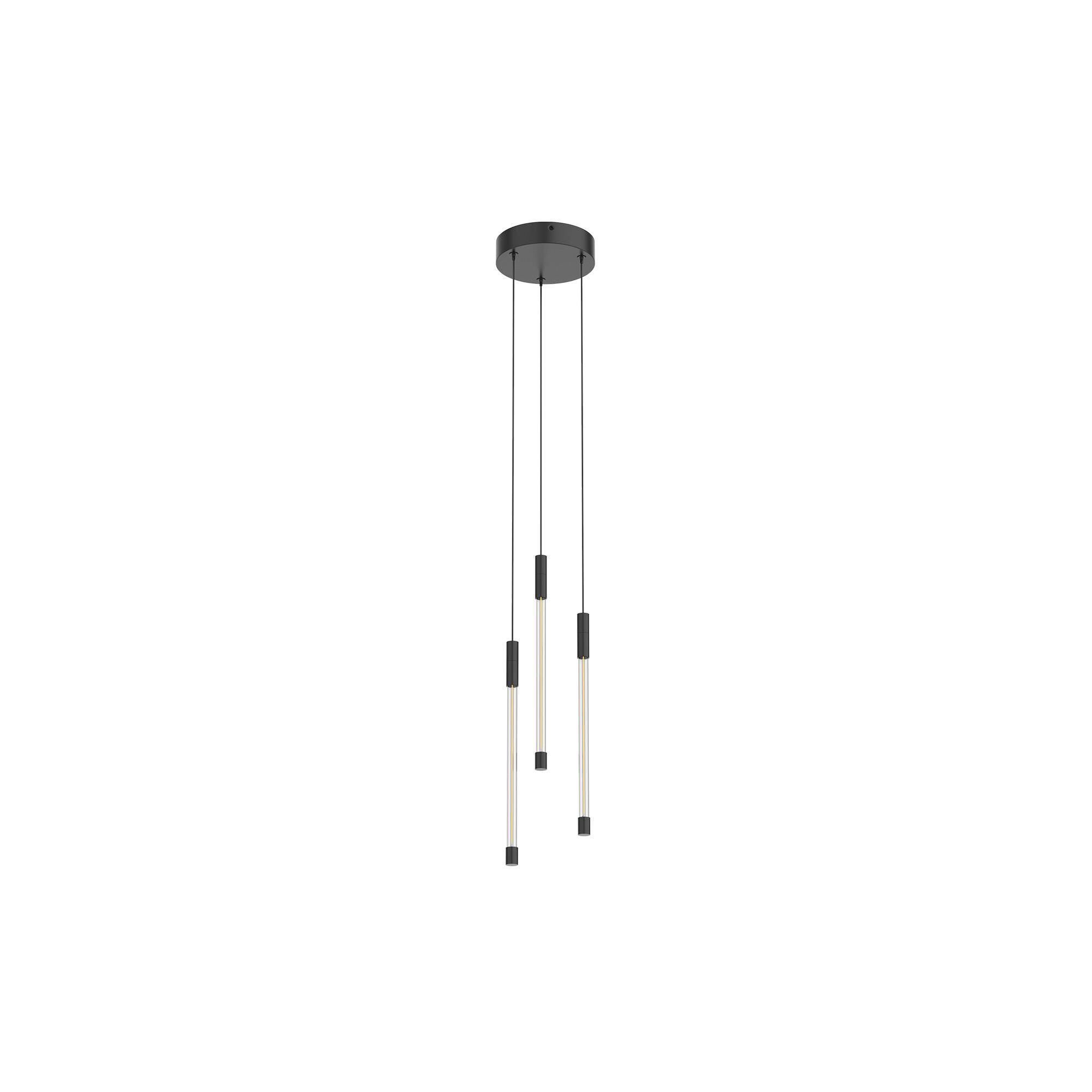 Shown in Black finish and Clear glass