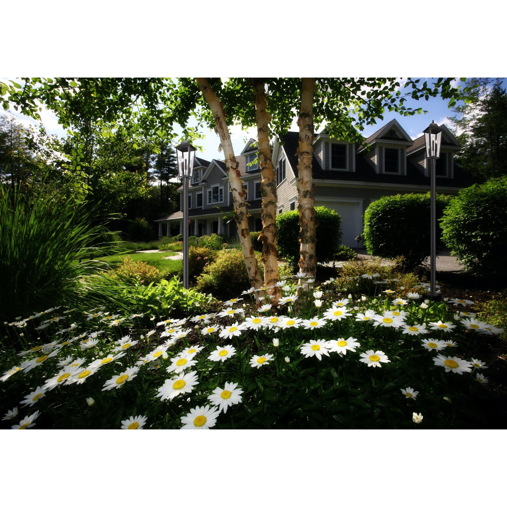 Shown in Black finish and Clear Beveled glass and Clear Beveled shade