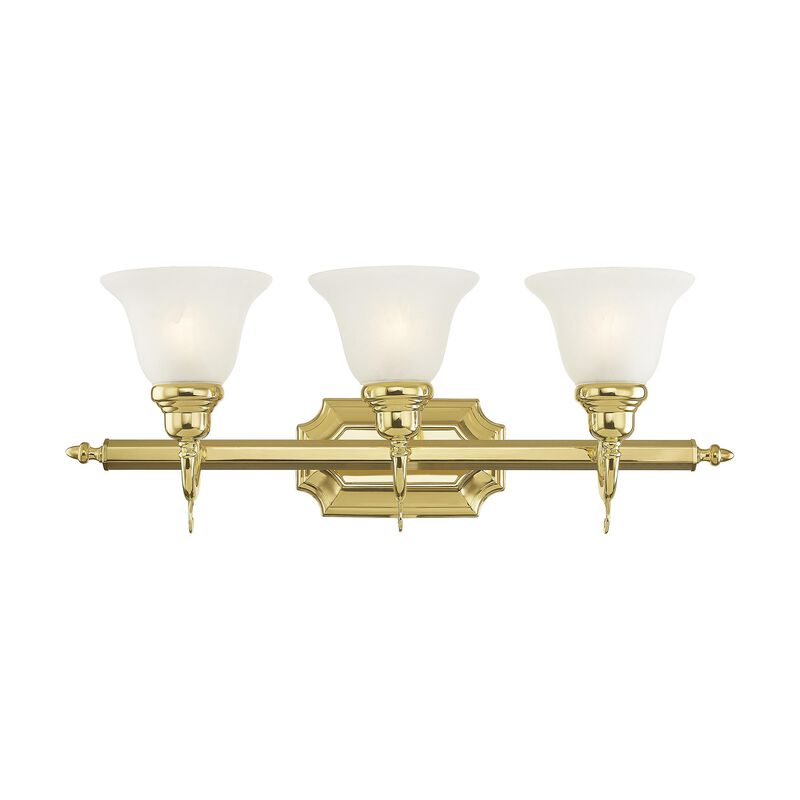French Regency 25 Inch Bath Vanity Light by Livex Lighting