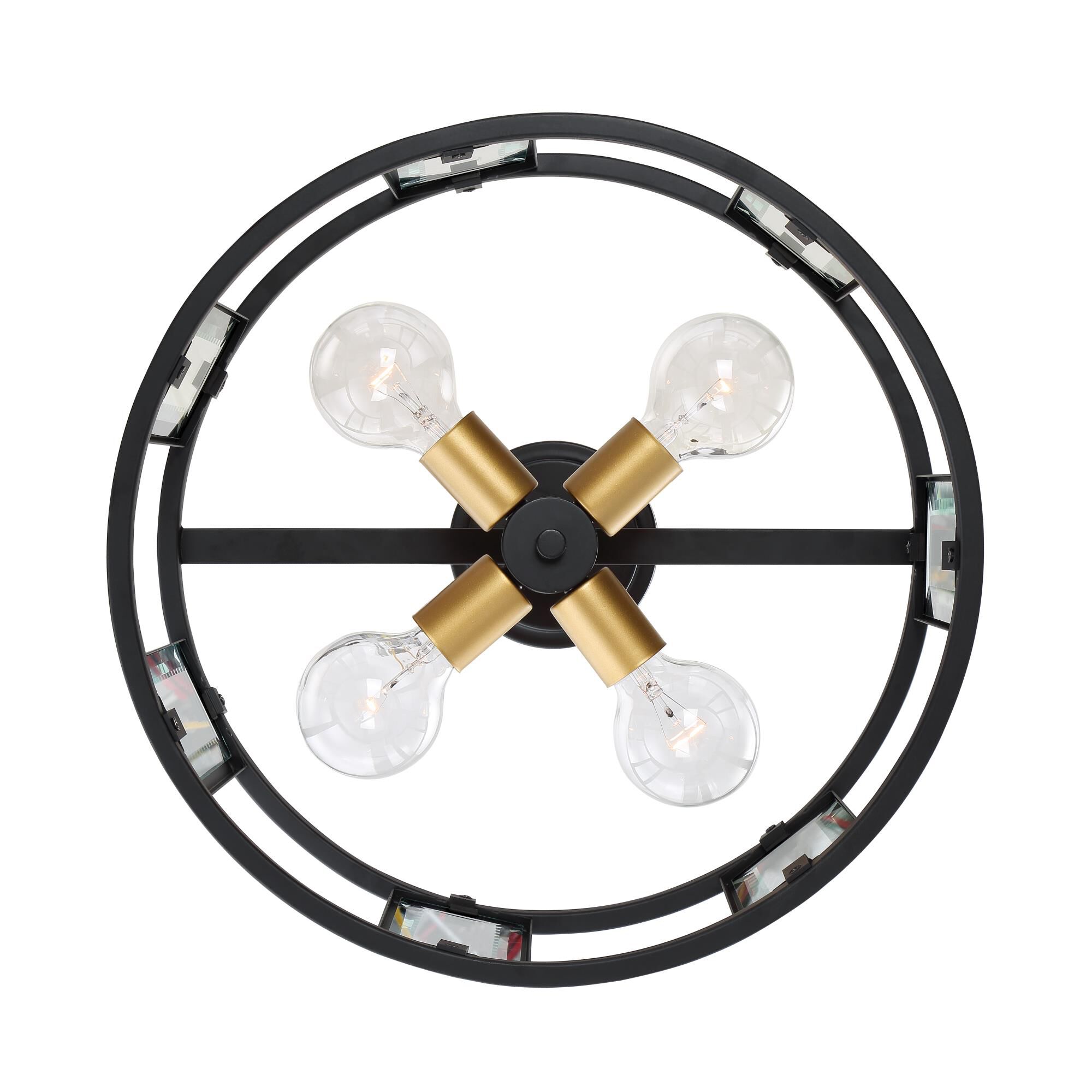 Payne 17 Inch 4 Light Semi Flush Mount by Nuvo Lighting