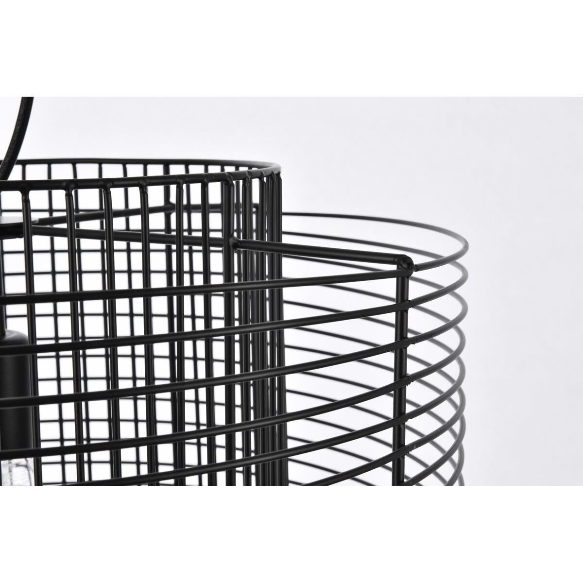 Shown in Black finish and Black Iron shade