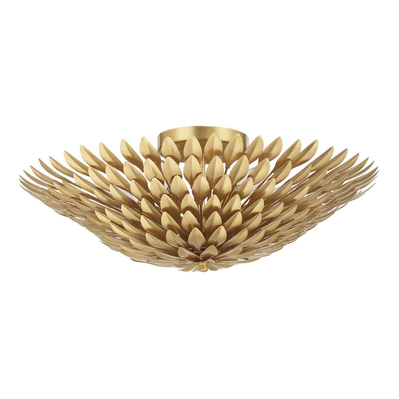 Broche 24 Inch 6 Light Flush Mount by Crystorama